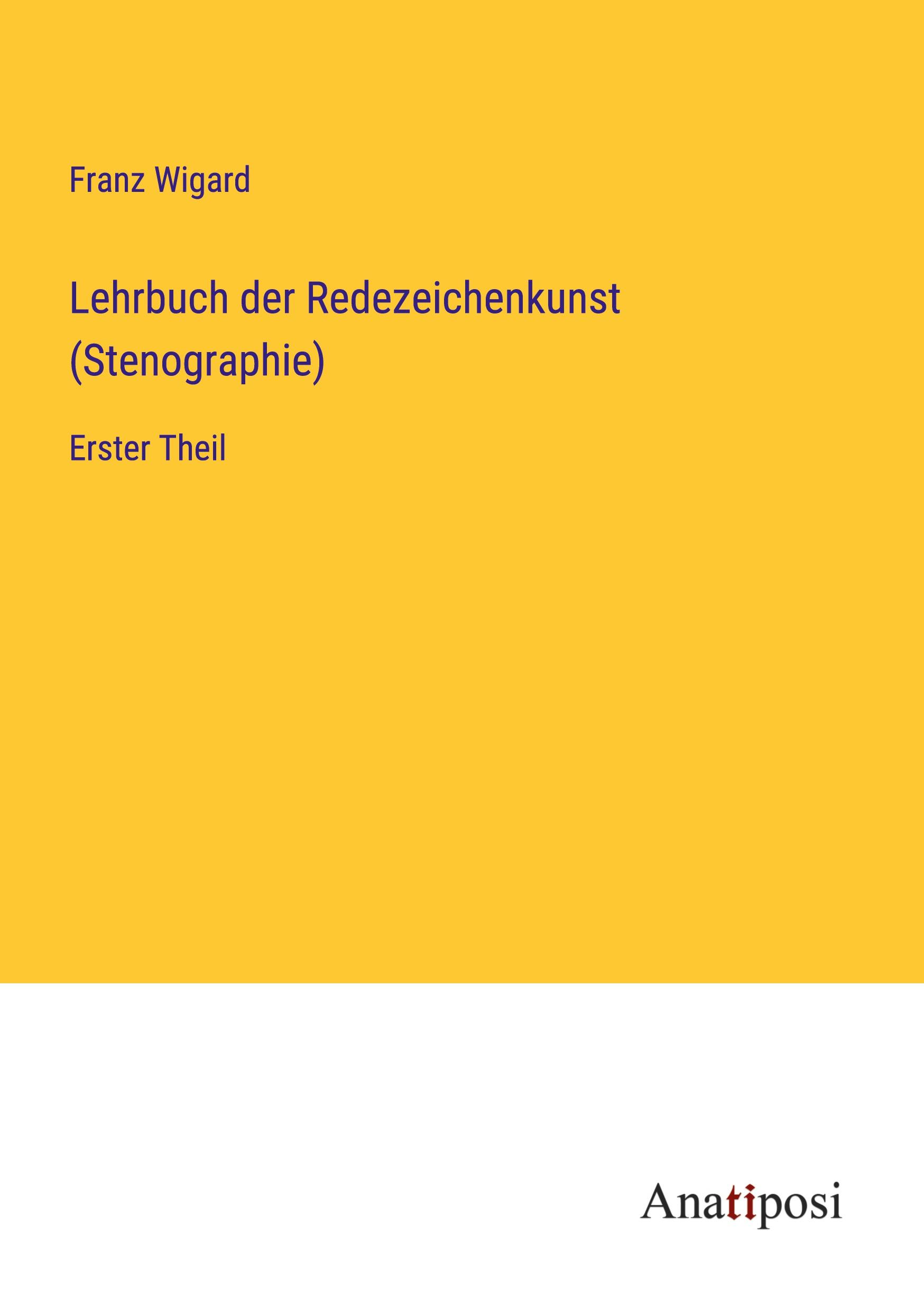 Lehrbuch der Redezeichenkunst (Stenographie)