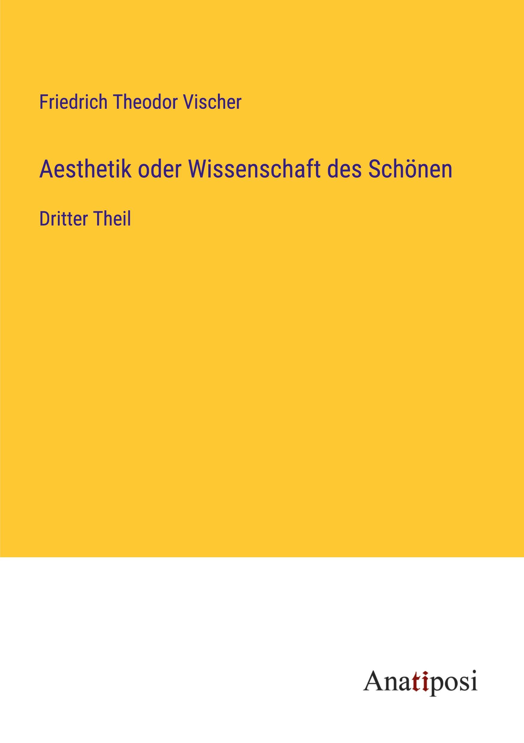 Aesthetik oder Wissenschaft des Schönen