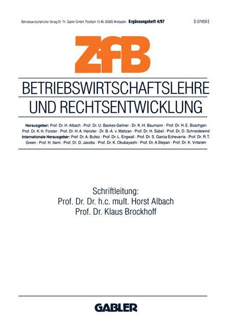 Betriebswirtschaftslehre und Rechtsentwicklung