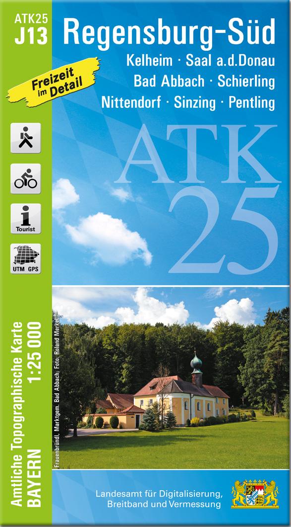 ATK25-J13 Regensburg-Süd (Amtliche Topographische Karte 1:25000)