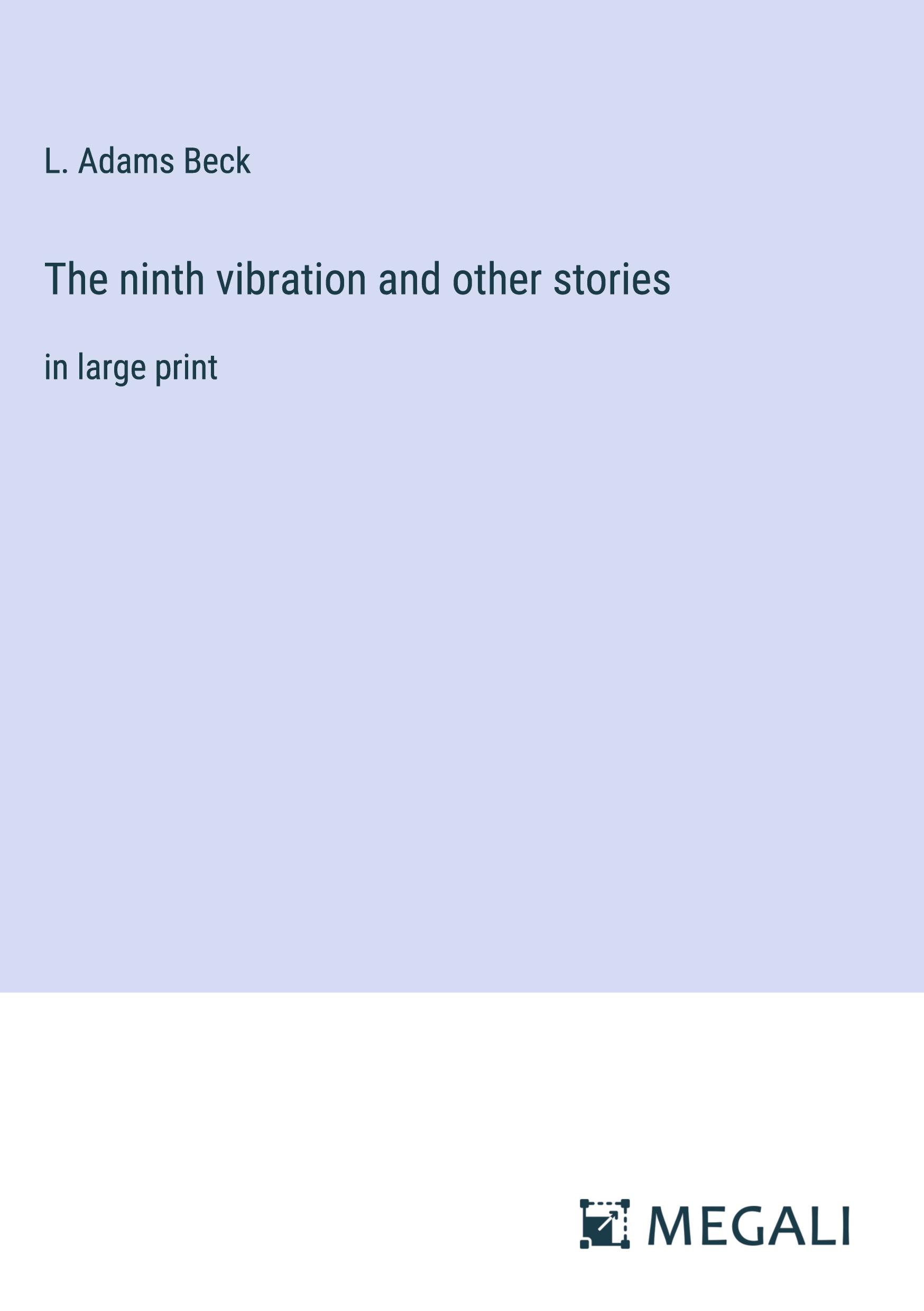 The ninth vibration and other stories