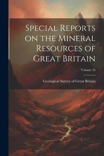 Special Reports on the Mineral Resources of Great Britain; Volume 25