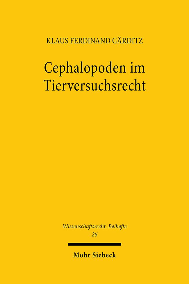 Cephalopoden im Tierversuchsrecht