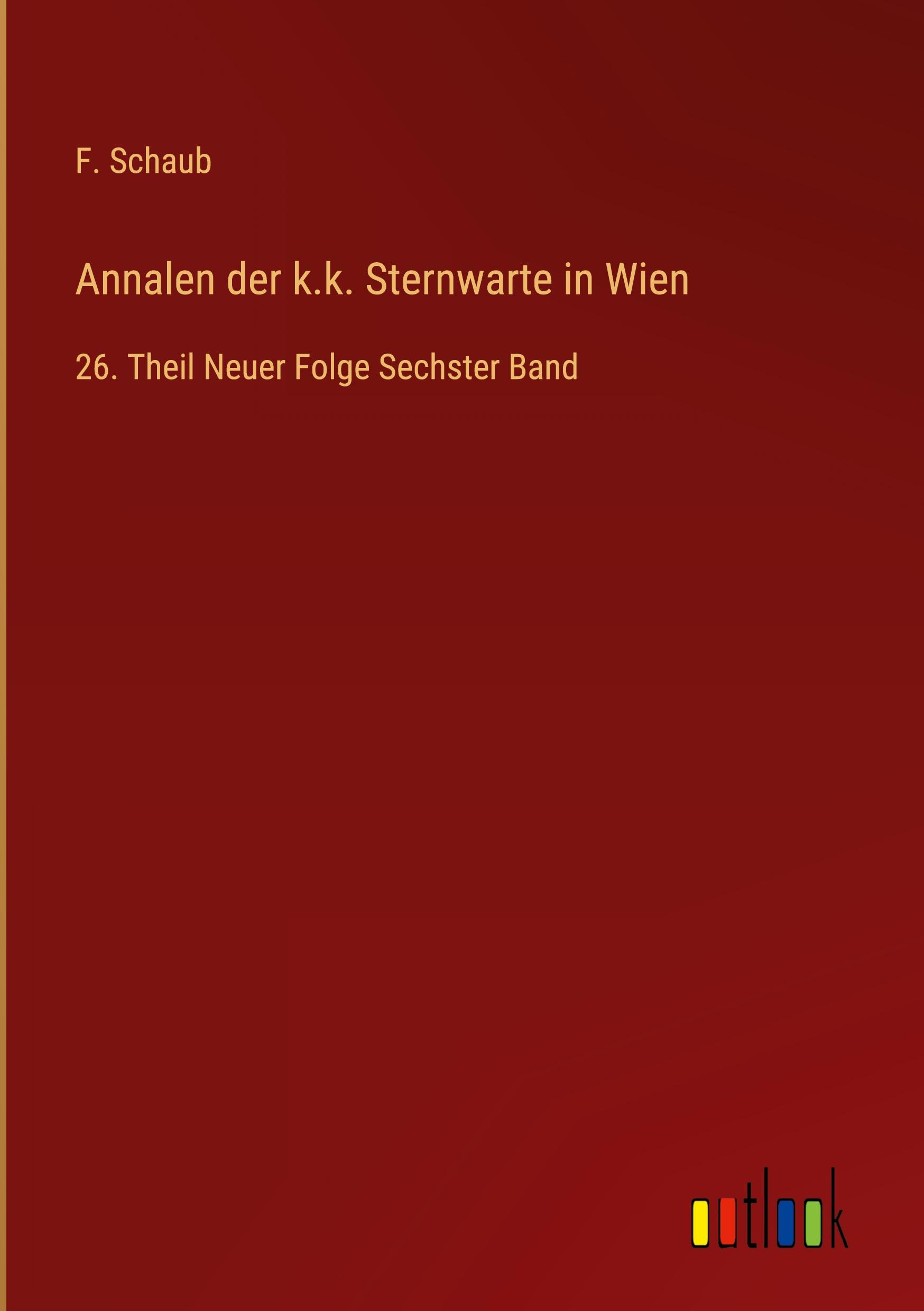 Annalen der k.k. Sternwarte in Wien