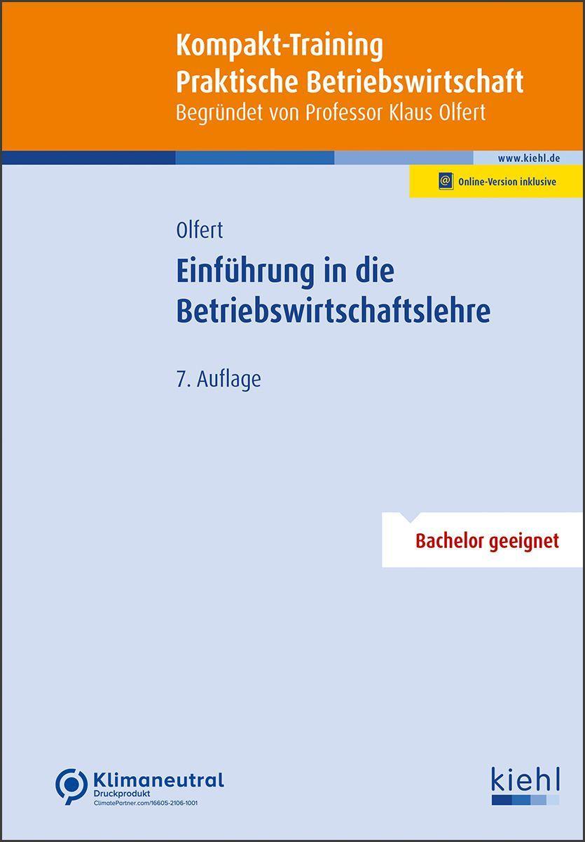 Kompakt-Training Einführung in die Betriebswirtschaftslehre