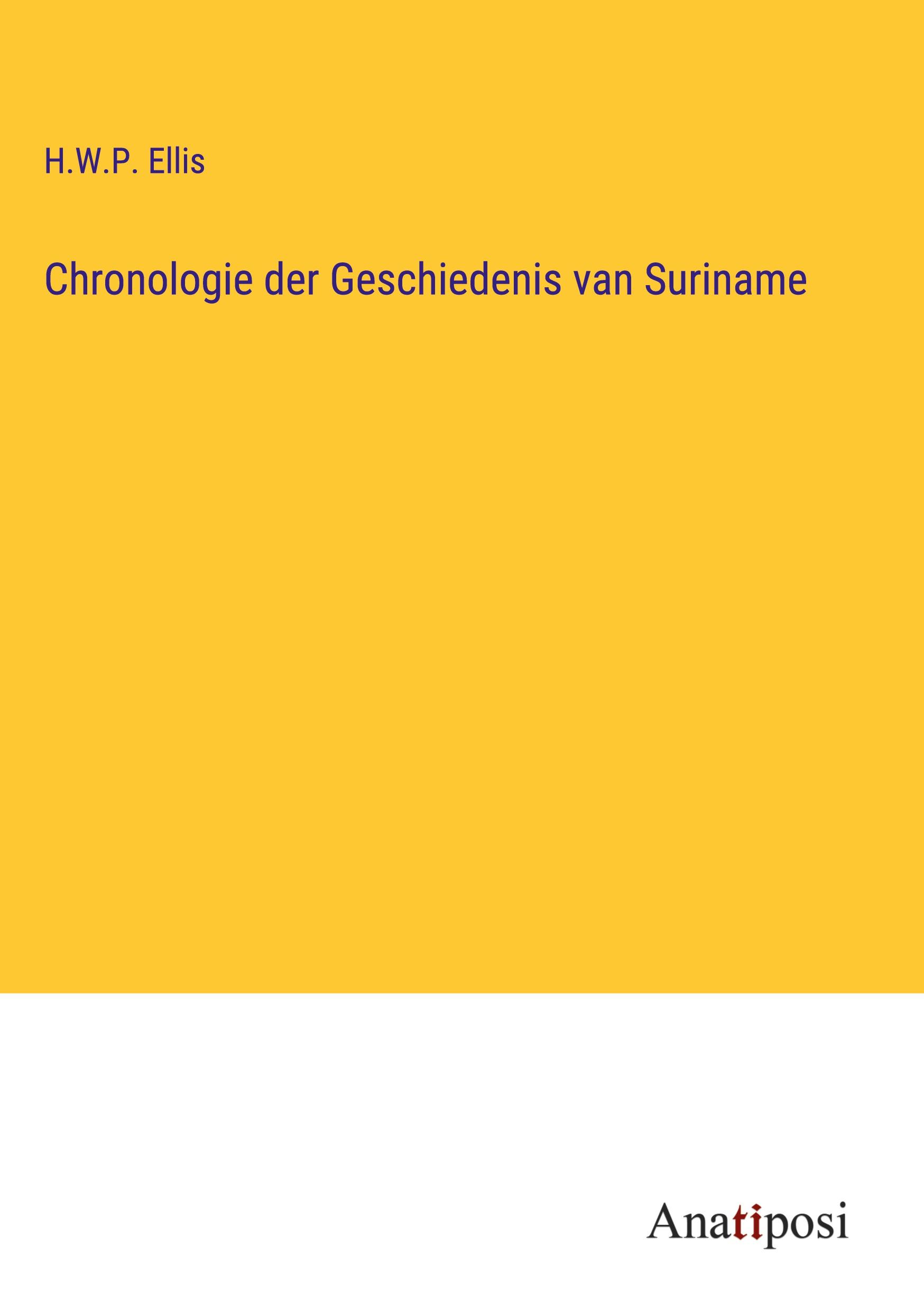 Chronologie der Geschiedenis van Suriname