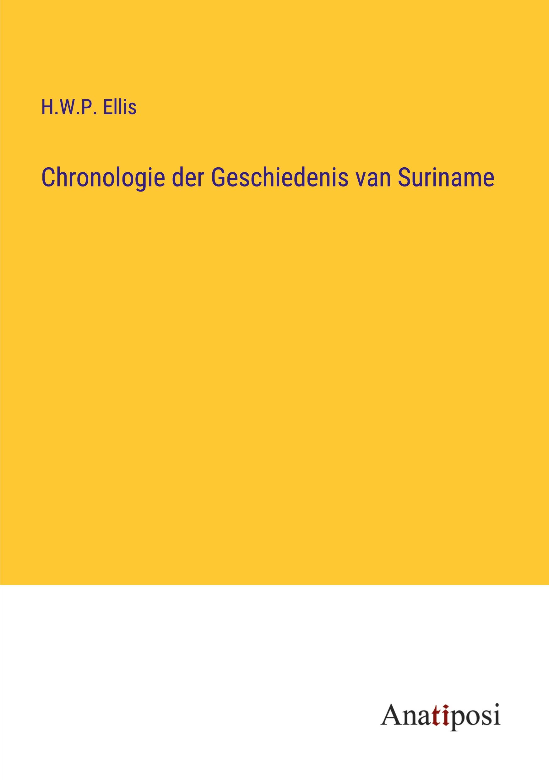 Chronologie der Geschiedenis van Suriname