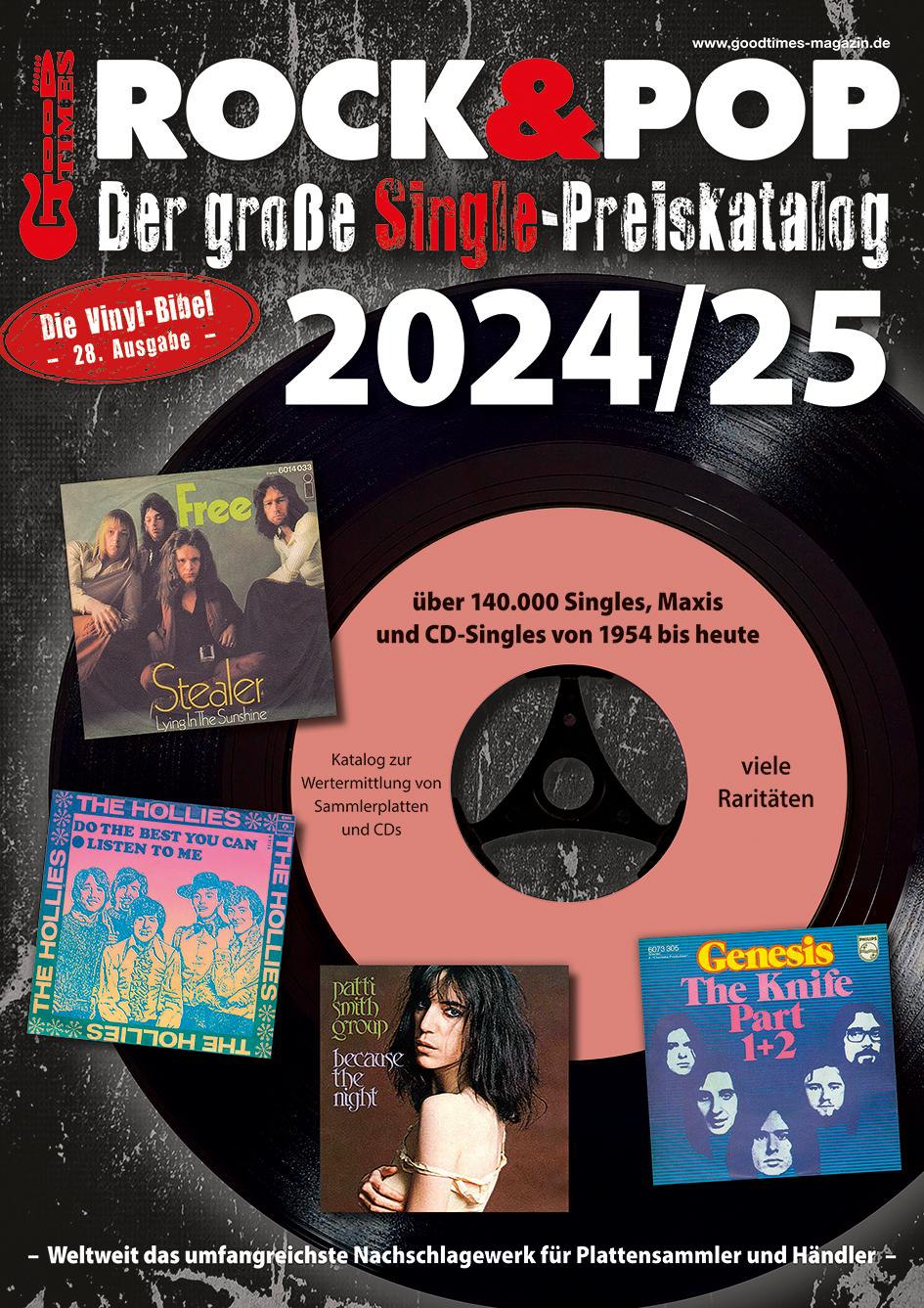 Der große Rock & Pop Single Preiskatalog 2024/25