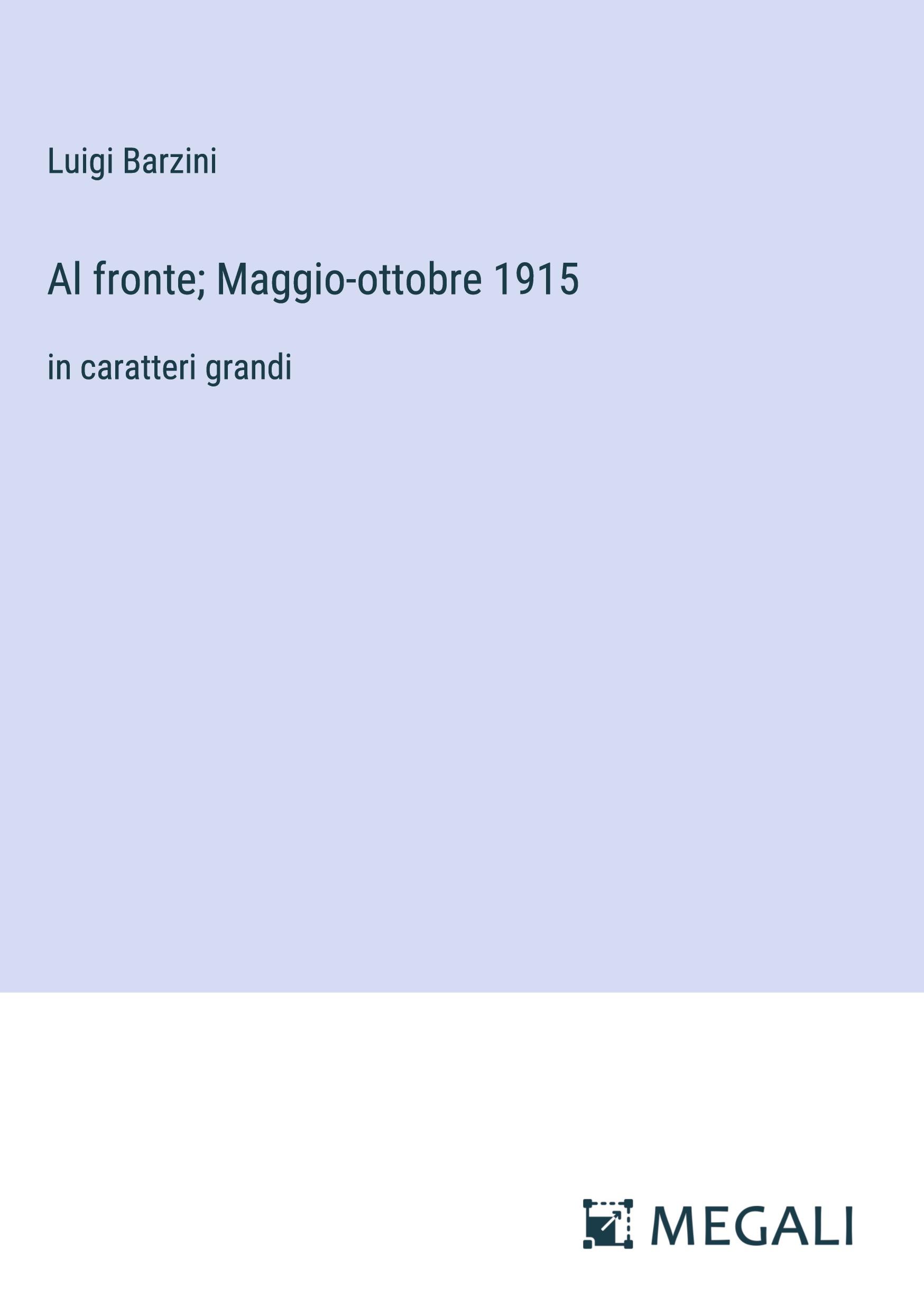 Al fronte; Maggio-ottobre 1915