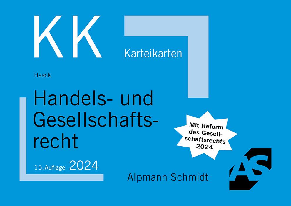 Karteikarten Handels- und Gesellschaftsrecht