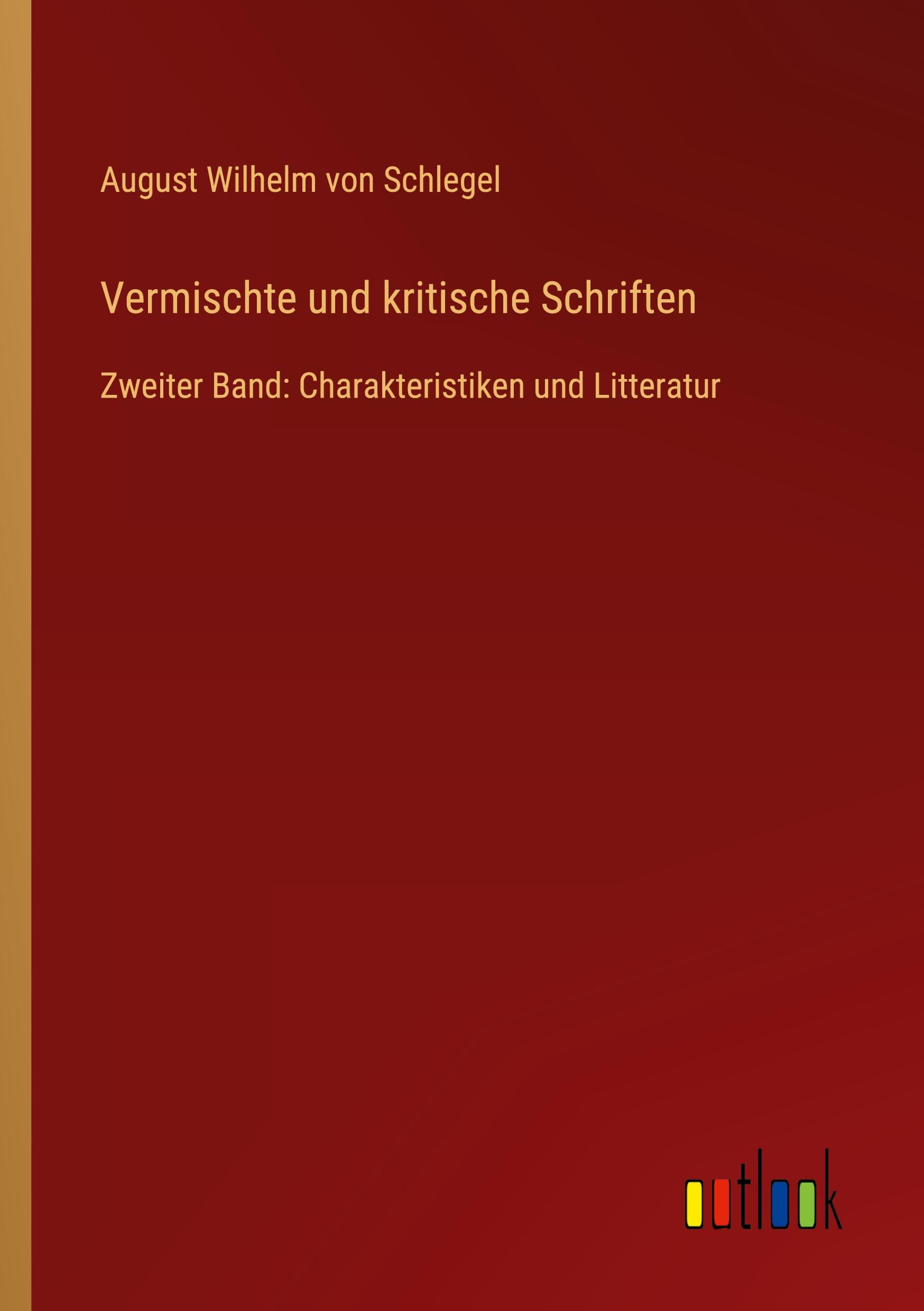 Vermischte und kritische Schriften