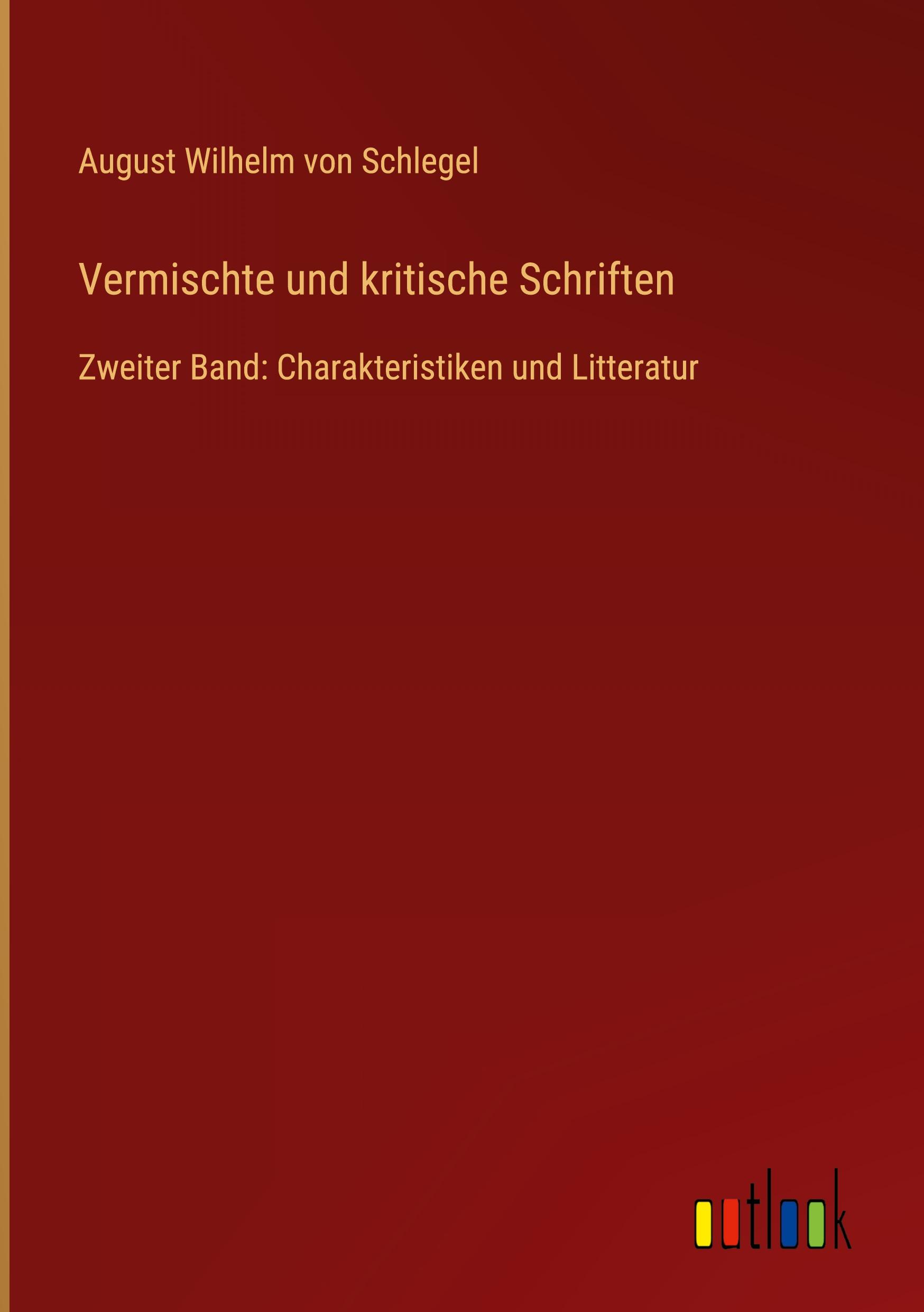 Vermischte und kritische Schriften