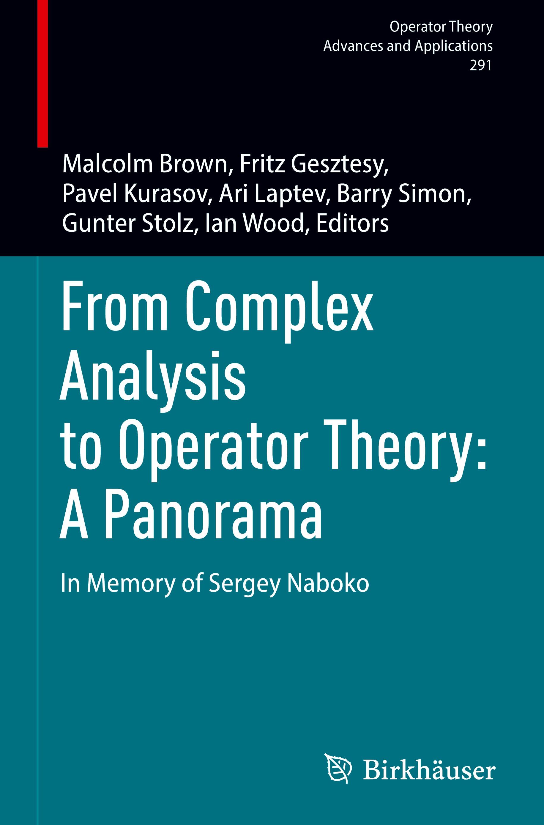 From Complex Analysis to Operator Theory: A Panorama