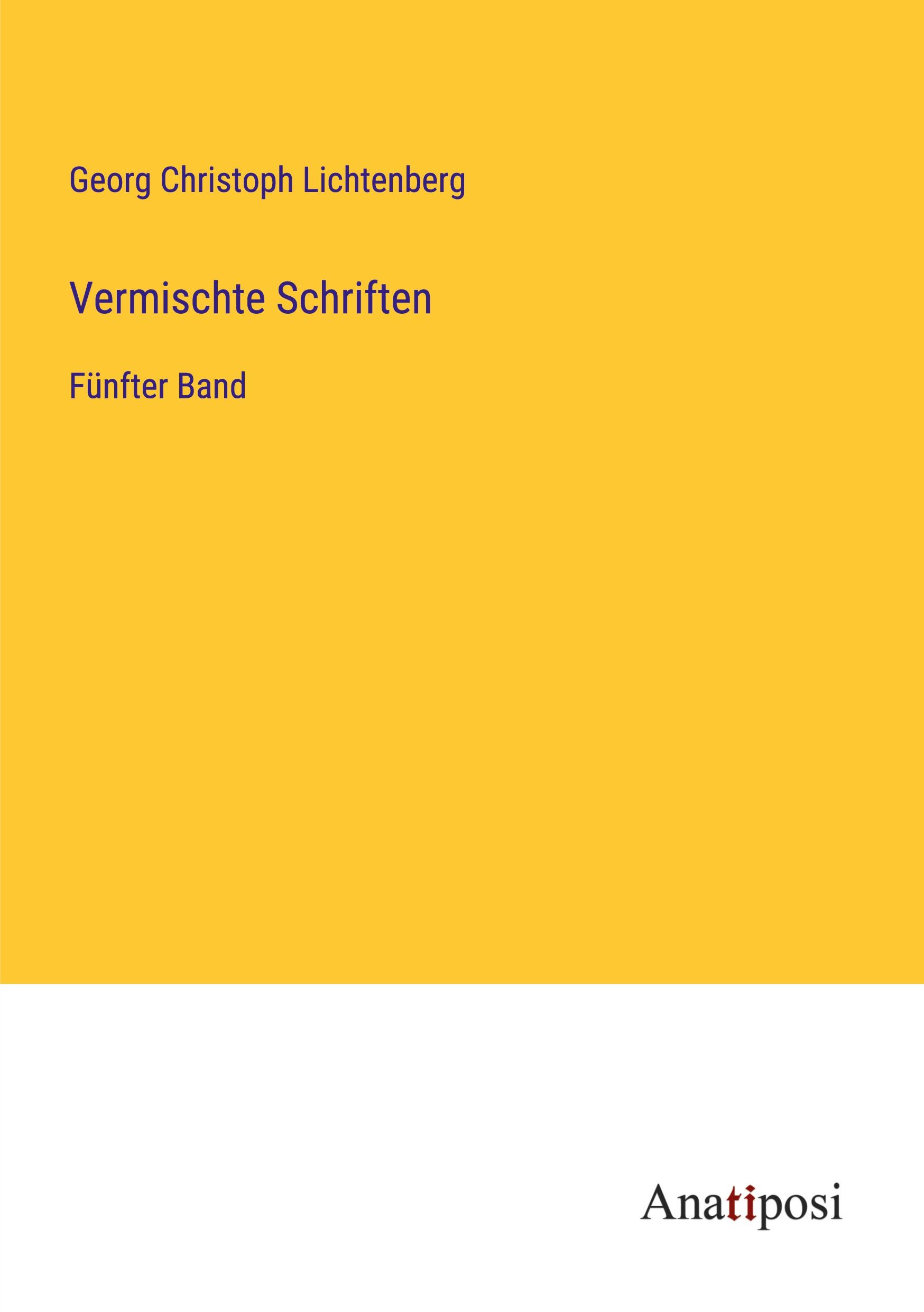 Vermischte Schriften