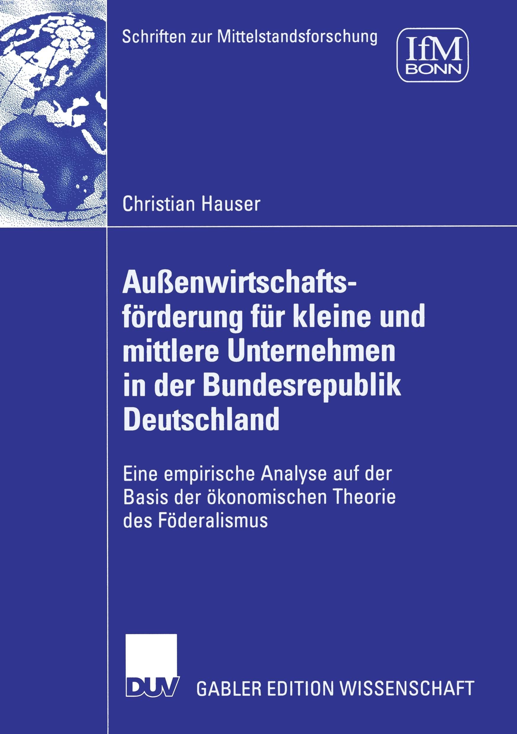 Außenwirtschaftsförderung für kleine und mittlere Unternehmen in der Bundesrepublik Deutschland