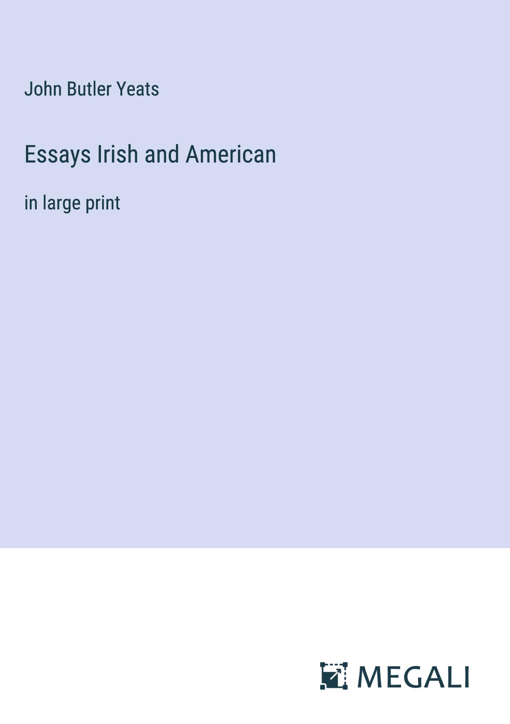 Essays Irish and American