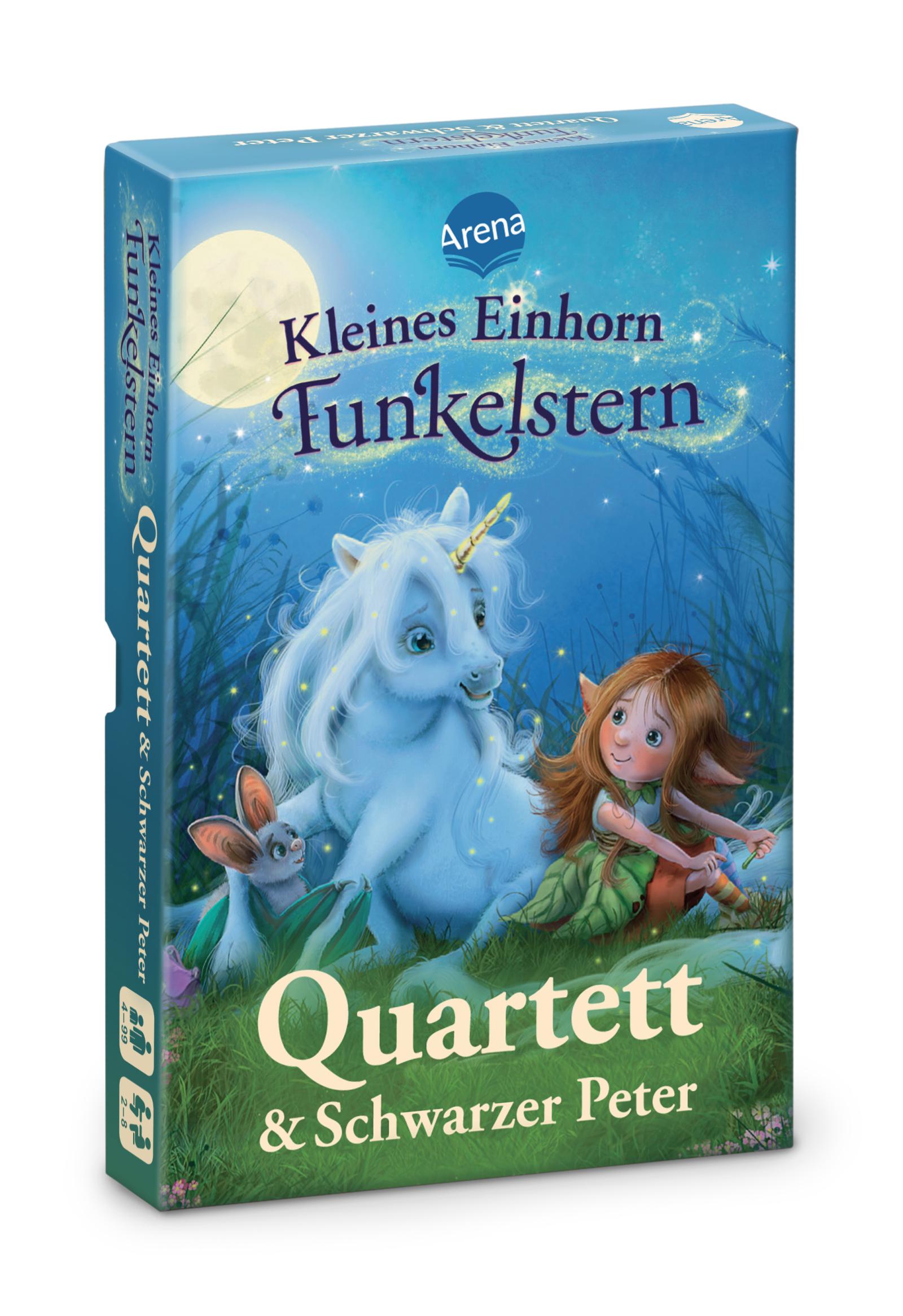 Kleines Einhorn Funkelstern. Quartett & Schwarzer Peter