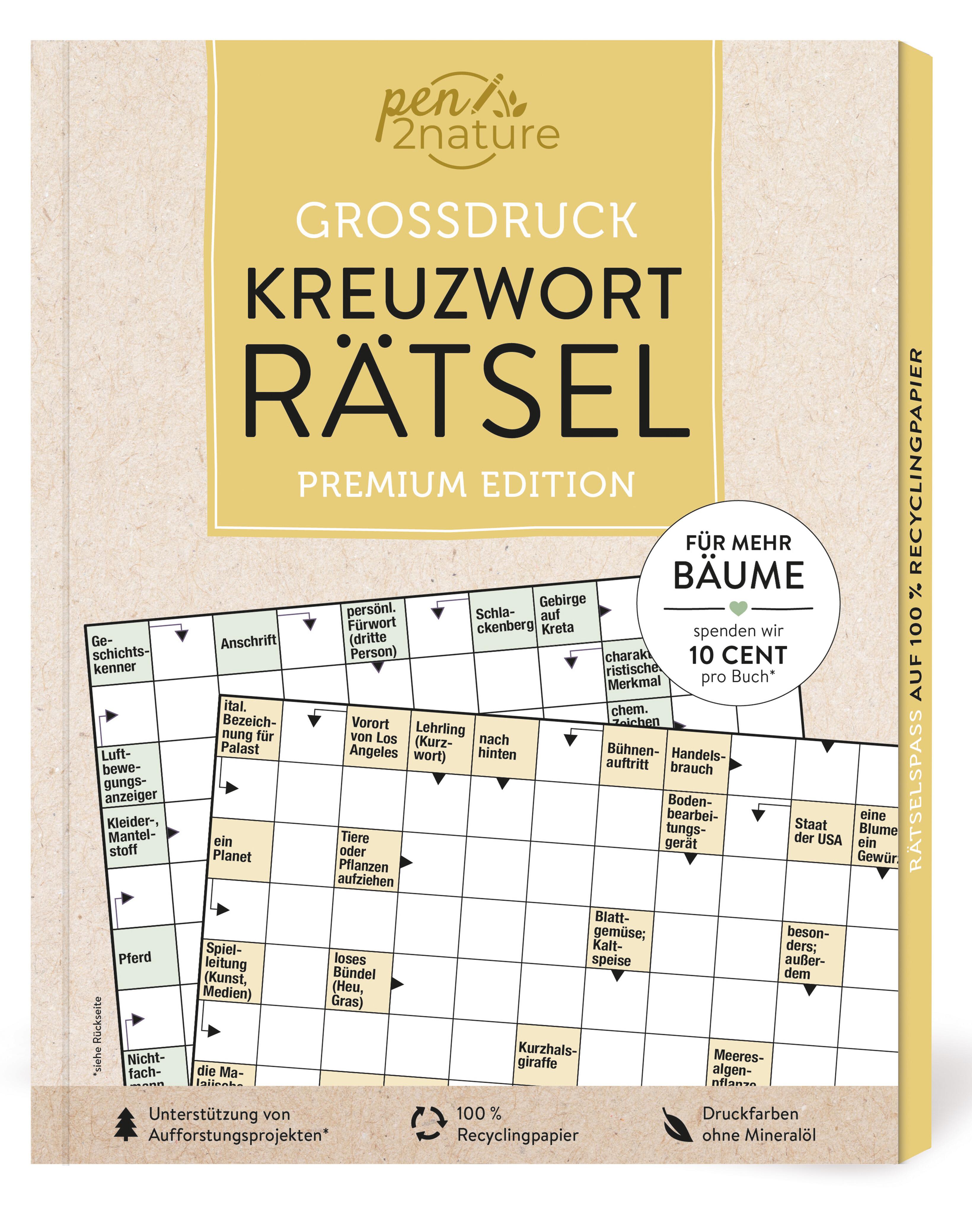 Großdruck Kreuzworträtsel