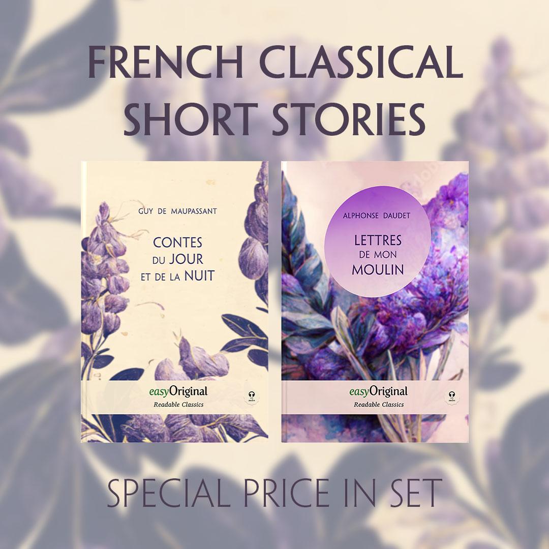 French Classical Short Stories (with 2 MP3 Audio-CDs) - Readable Classics - Unabridged french edition with improved readability