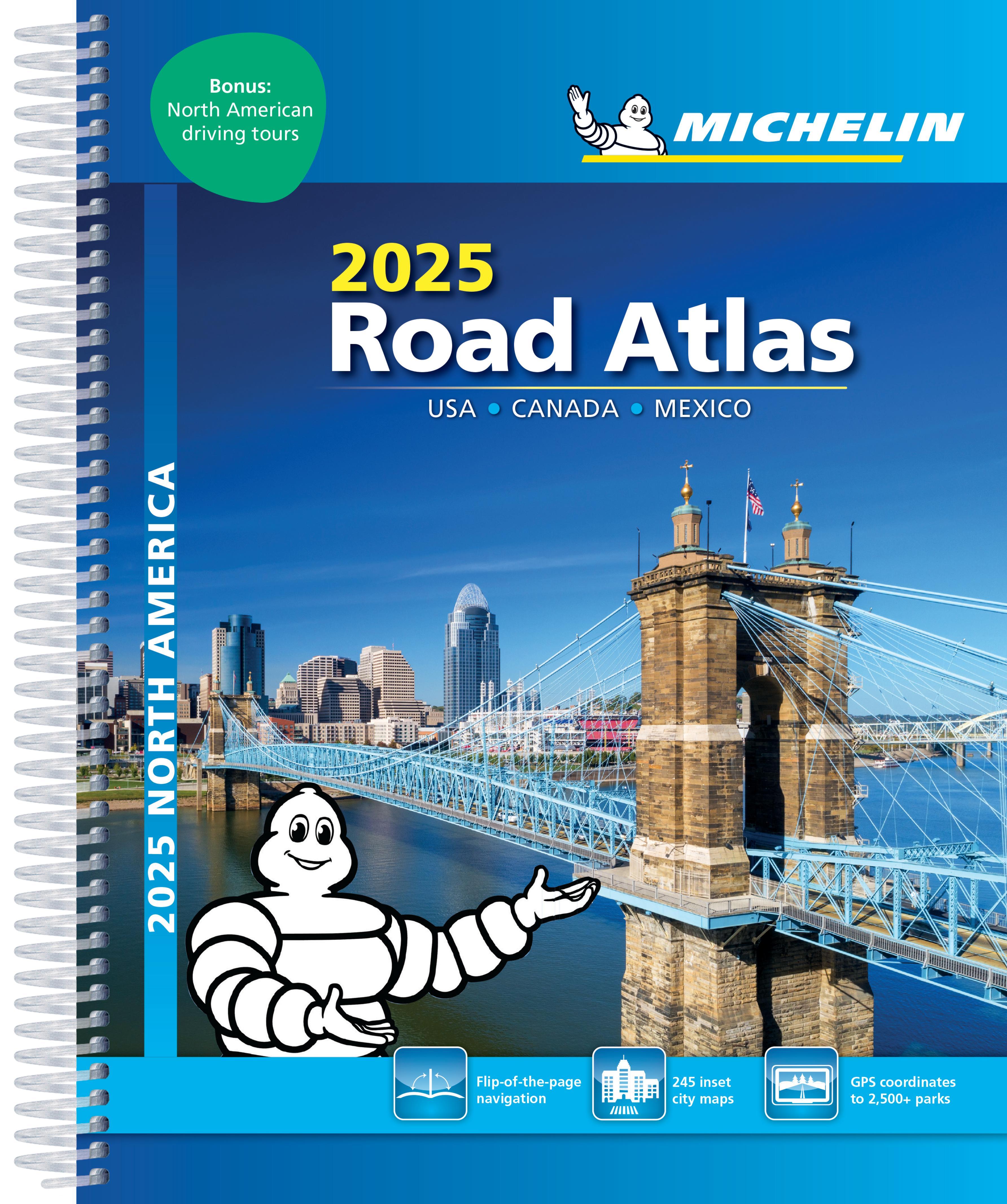 Michelin North America Road Atlas 2025