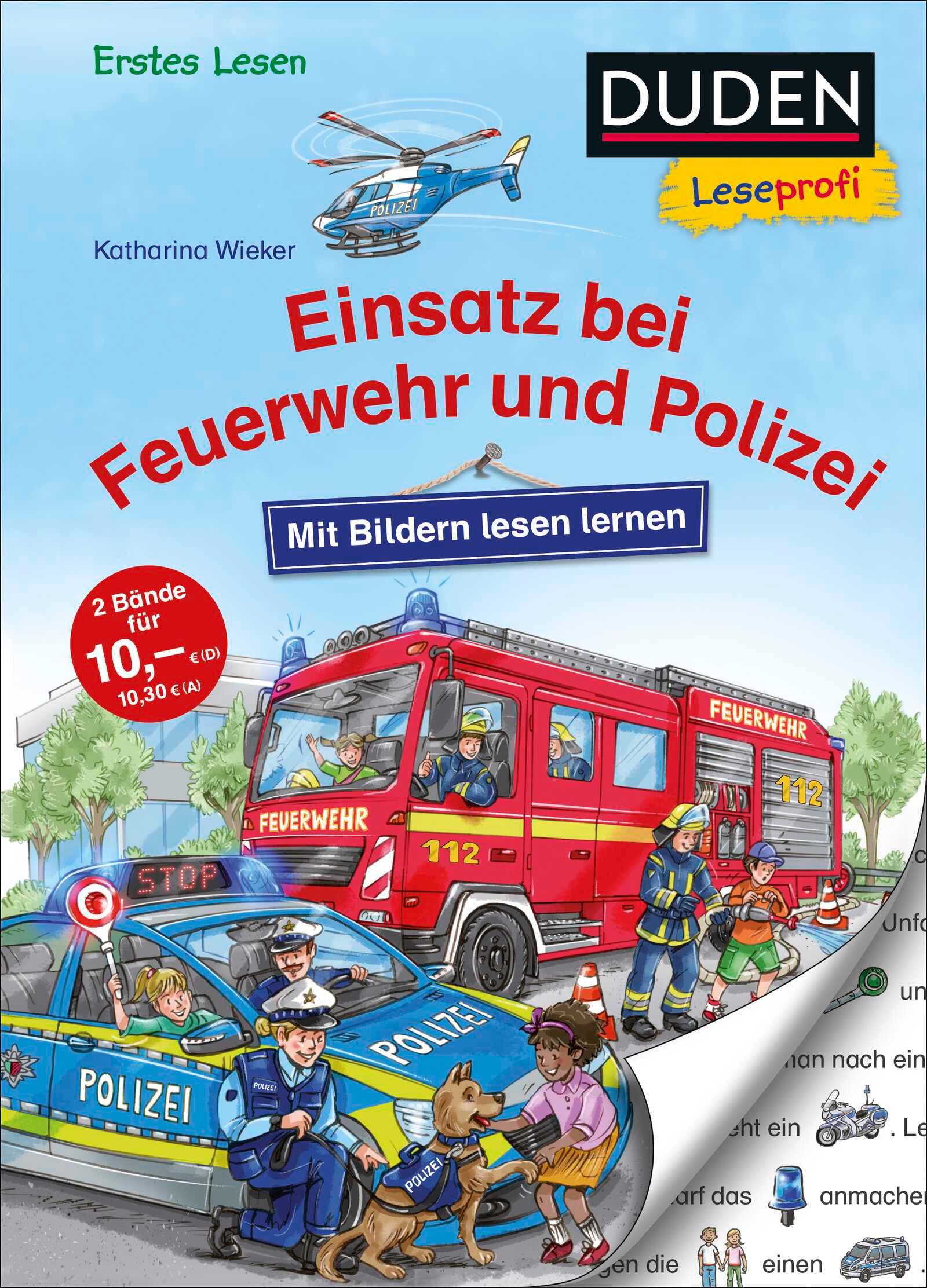 Duden Leseprofi - Mit Bildern lesen lernen: Einsatz bei Feuerwehr und Polizei