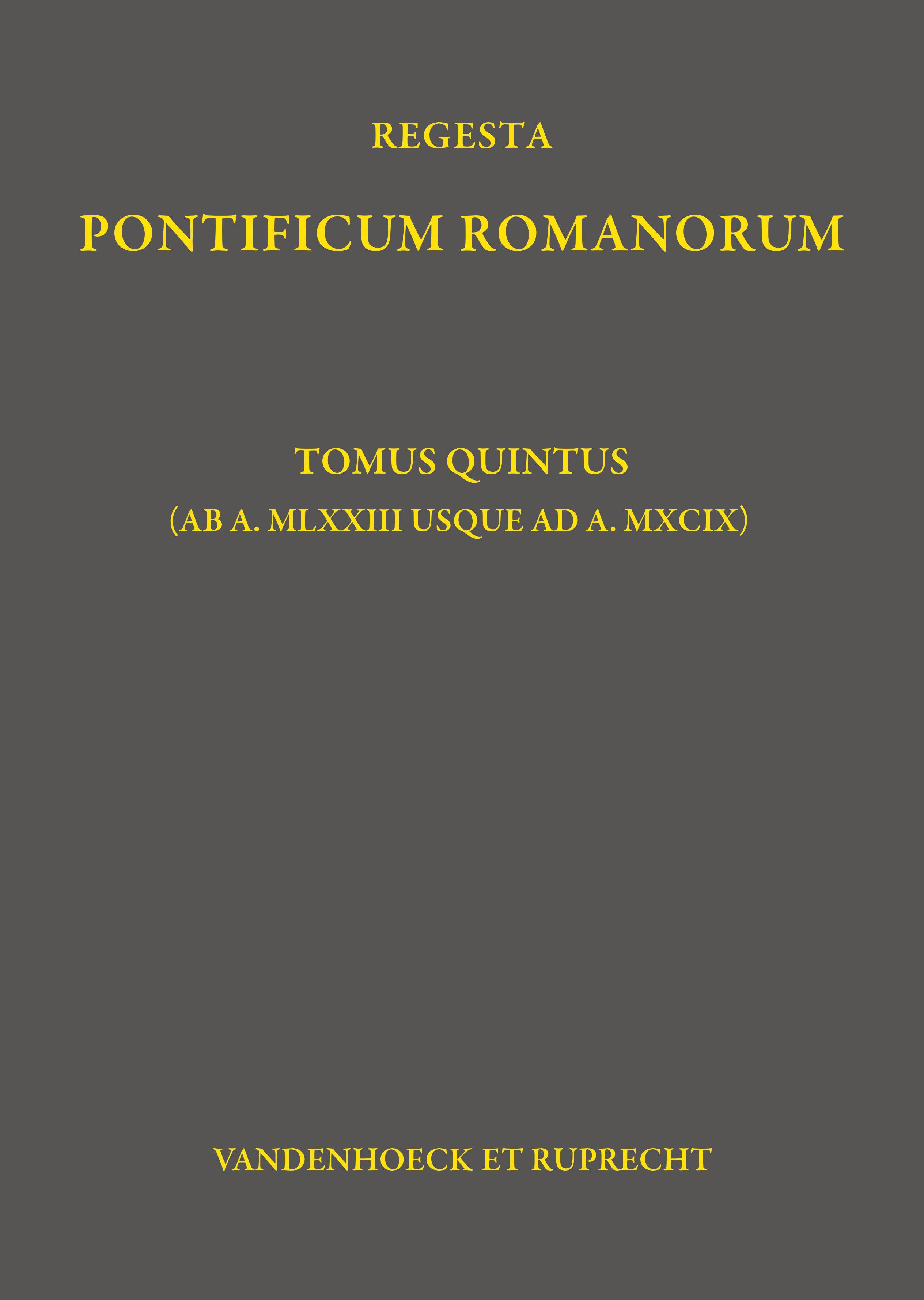 Regesta Pontificum Romanorum