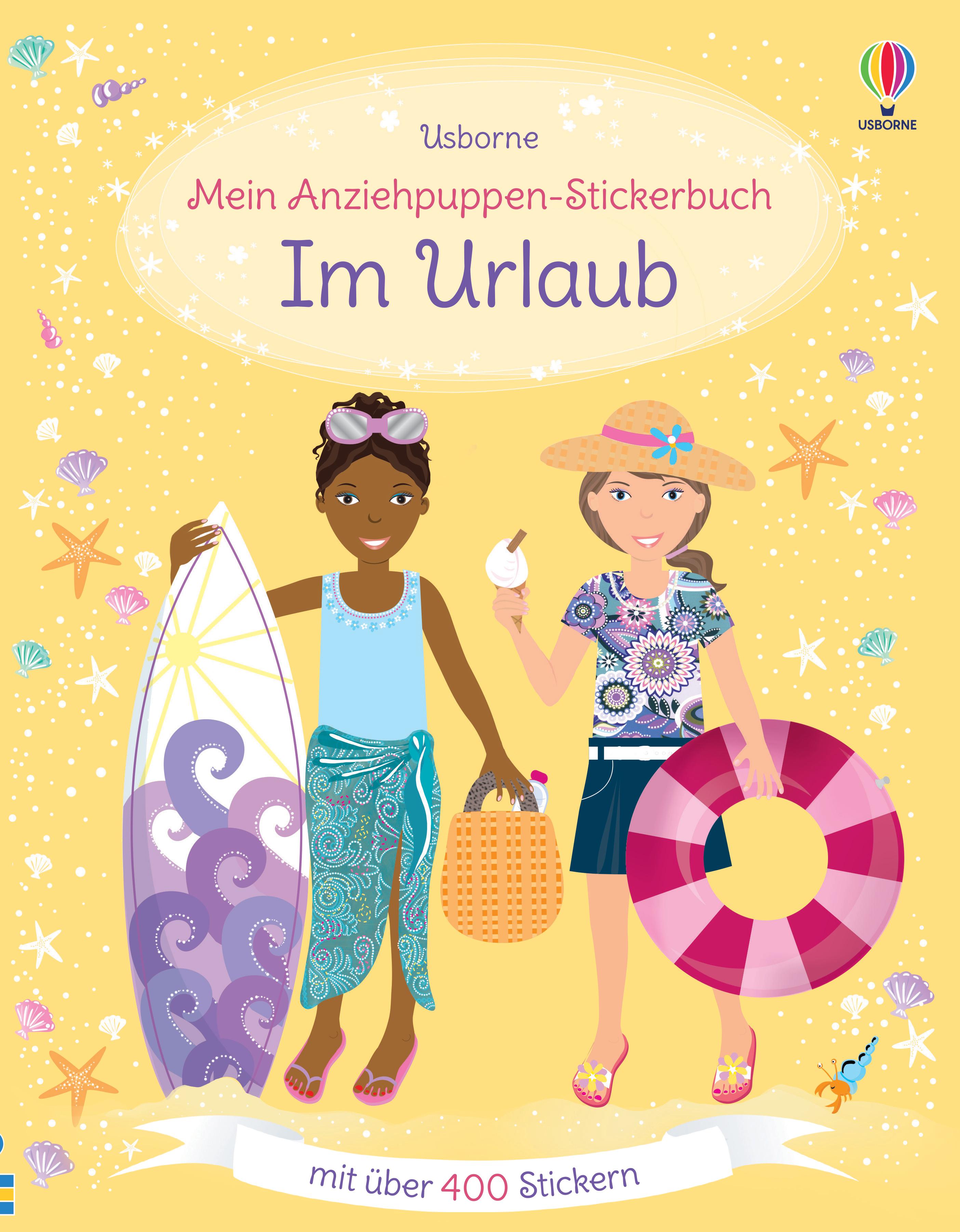 Mein Anziehpuppen-Stickerbuch: Im Urlaub