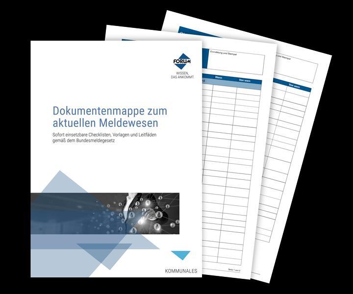 Dokumentenmappe zum aktuellen Meldewesen