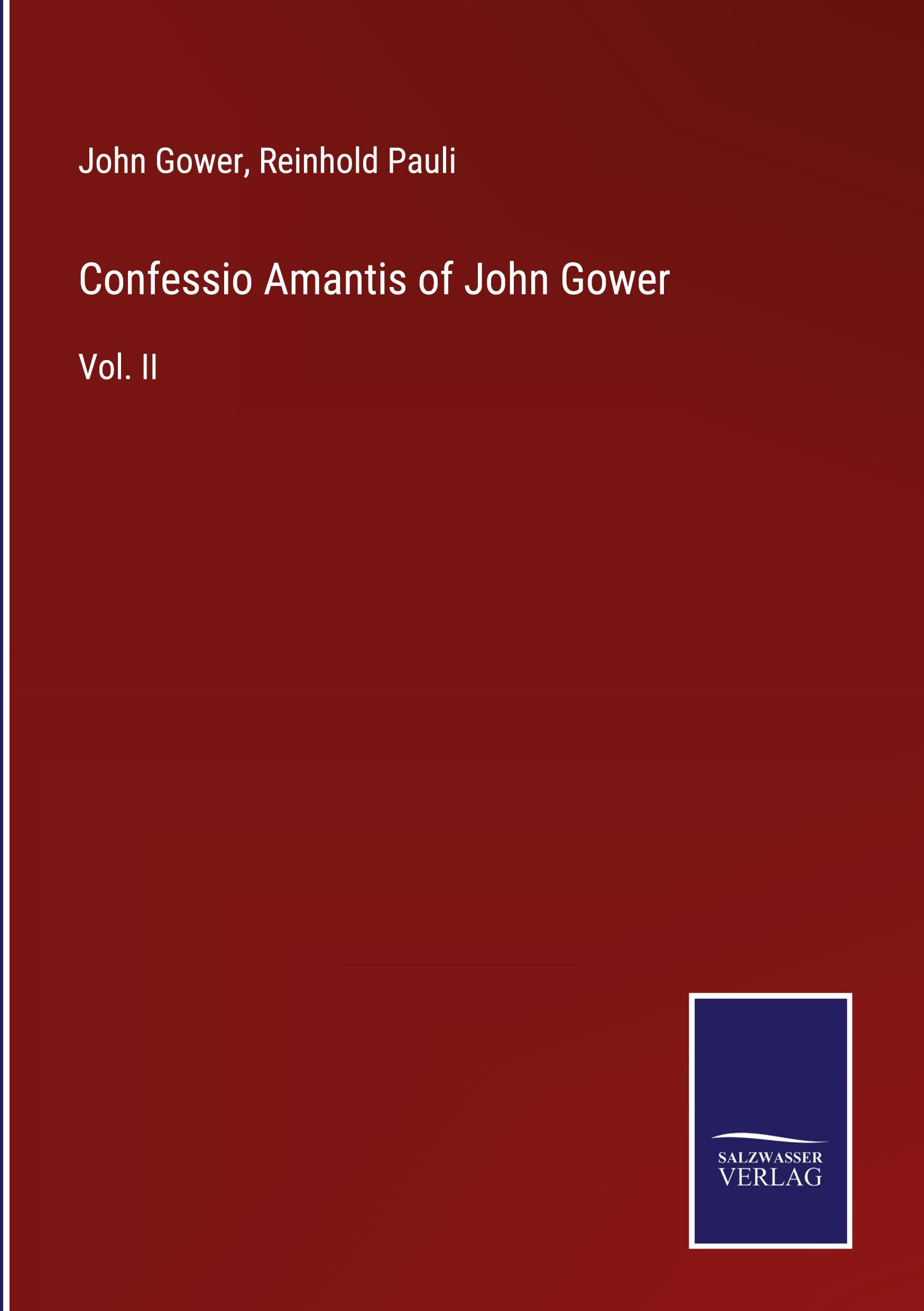 Confessio Amantis of John Gower