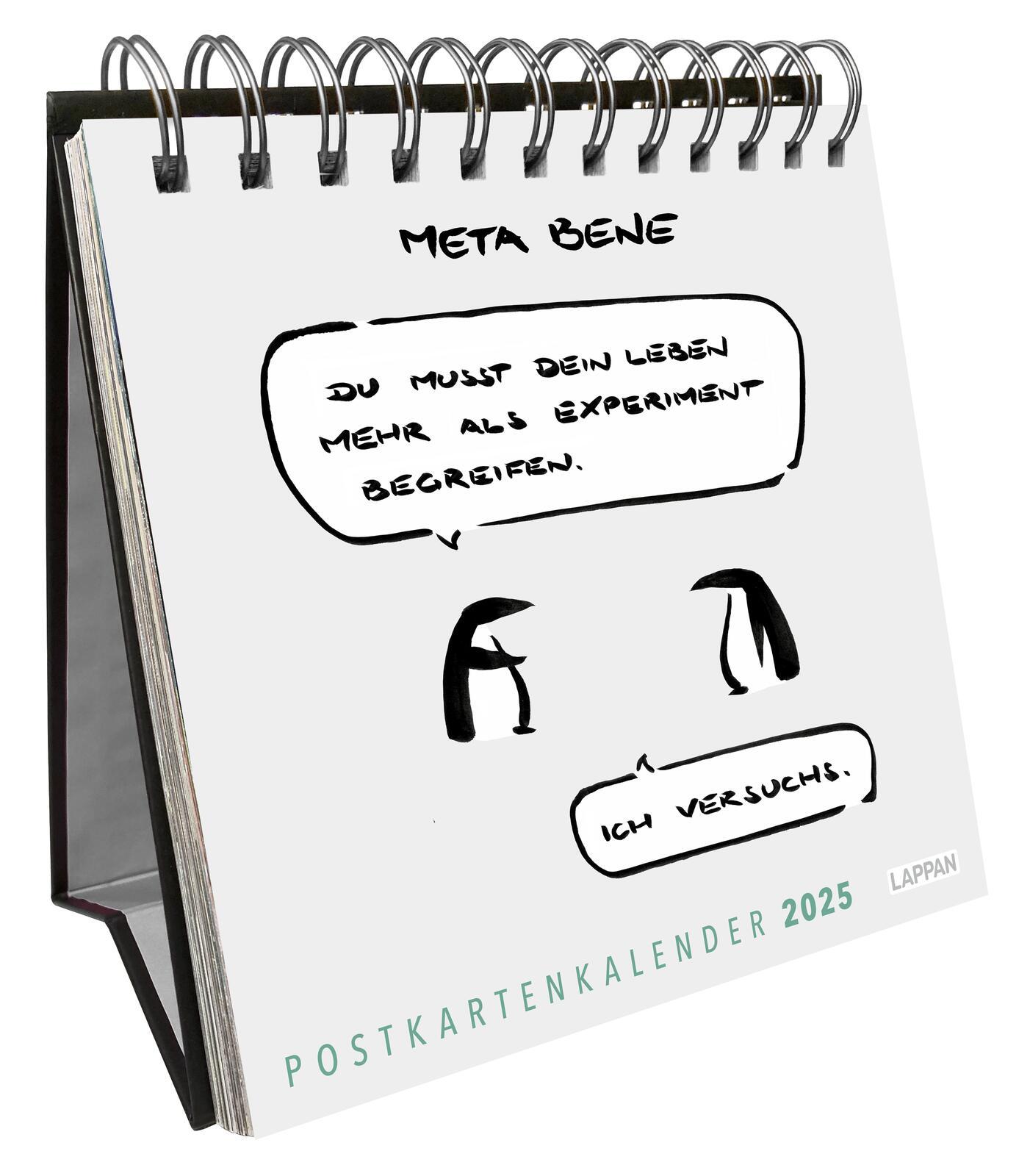 meta bene Postkartenkalender 2025