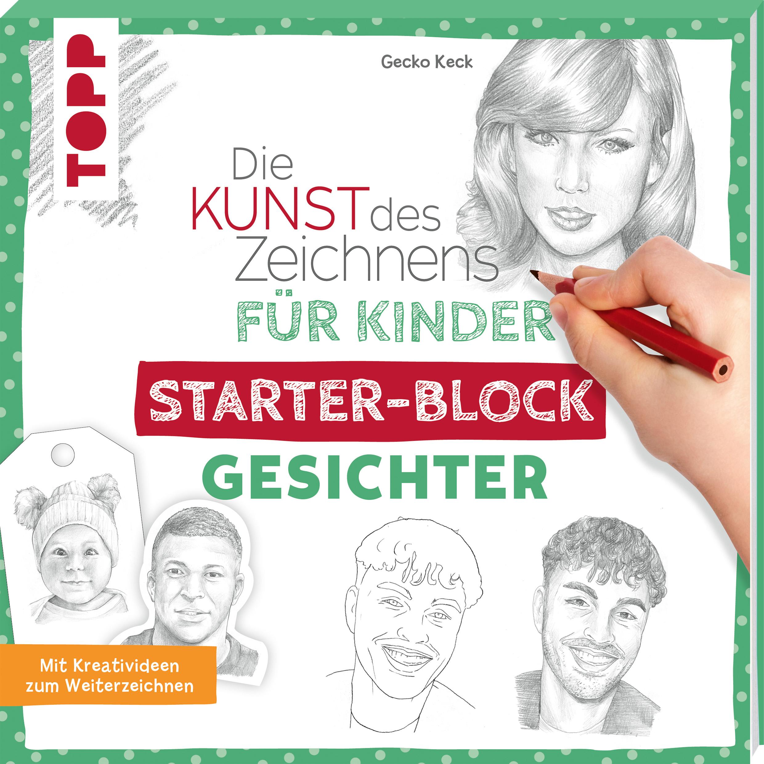 Die Kunst des Zeichnens für Kinder Starter-Block - Gesichter