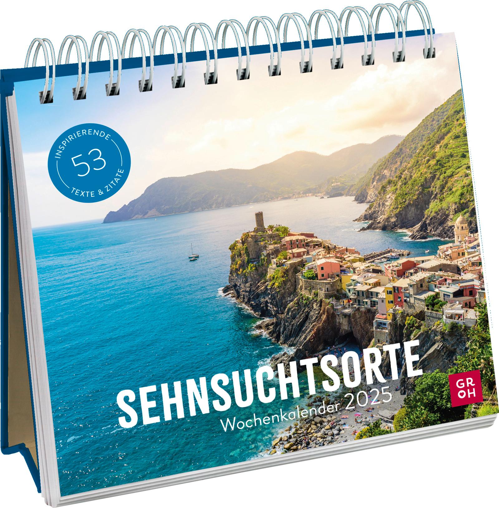 Wochenkalender 2025: Sehnsuchtsorte