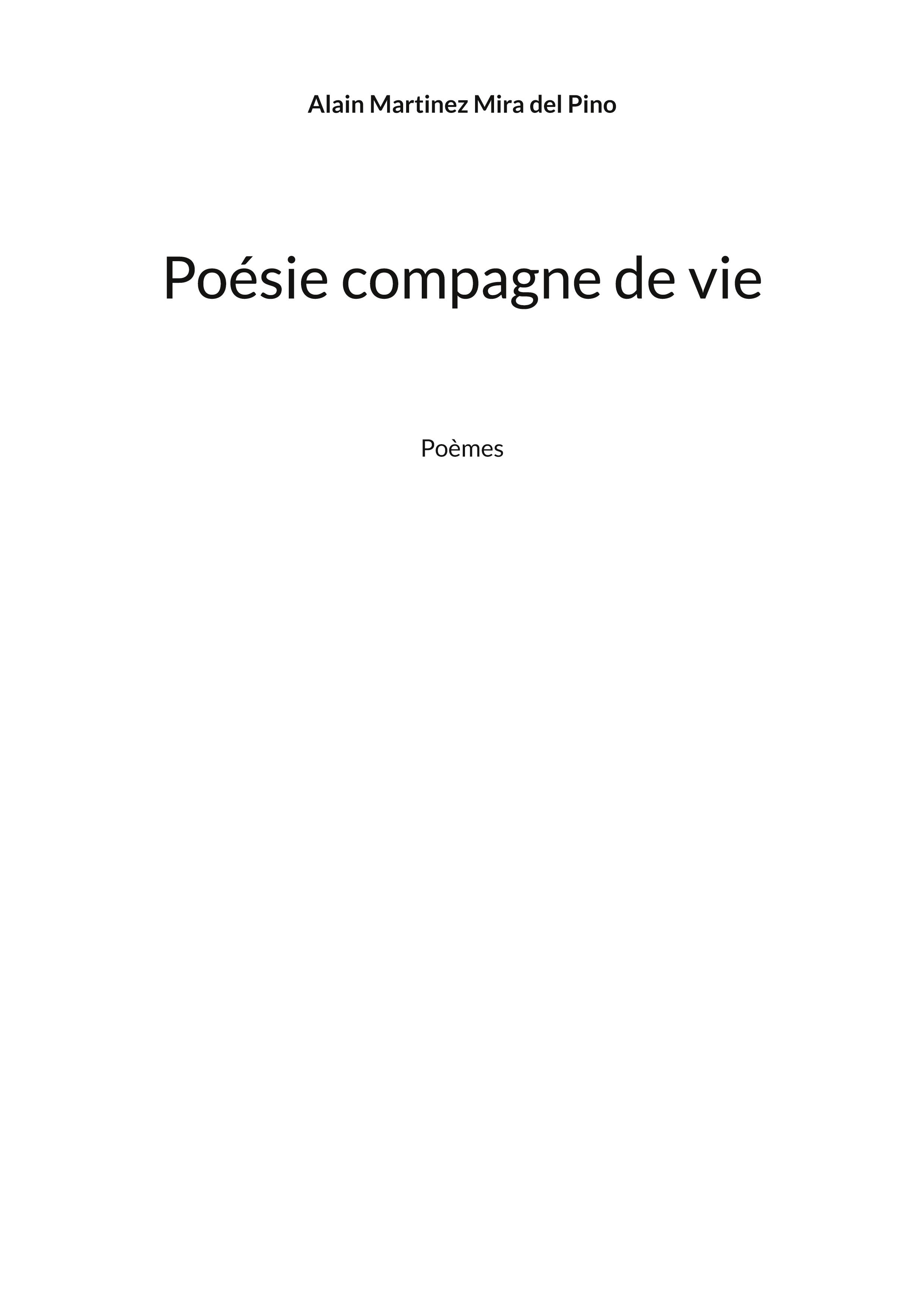 Poésie compagne de vie