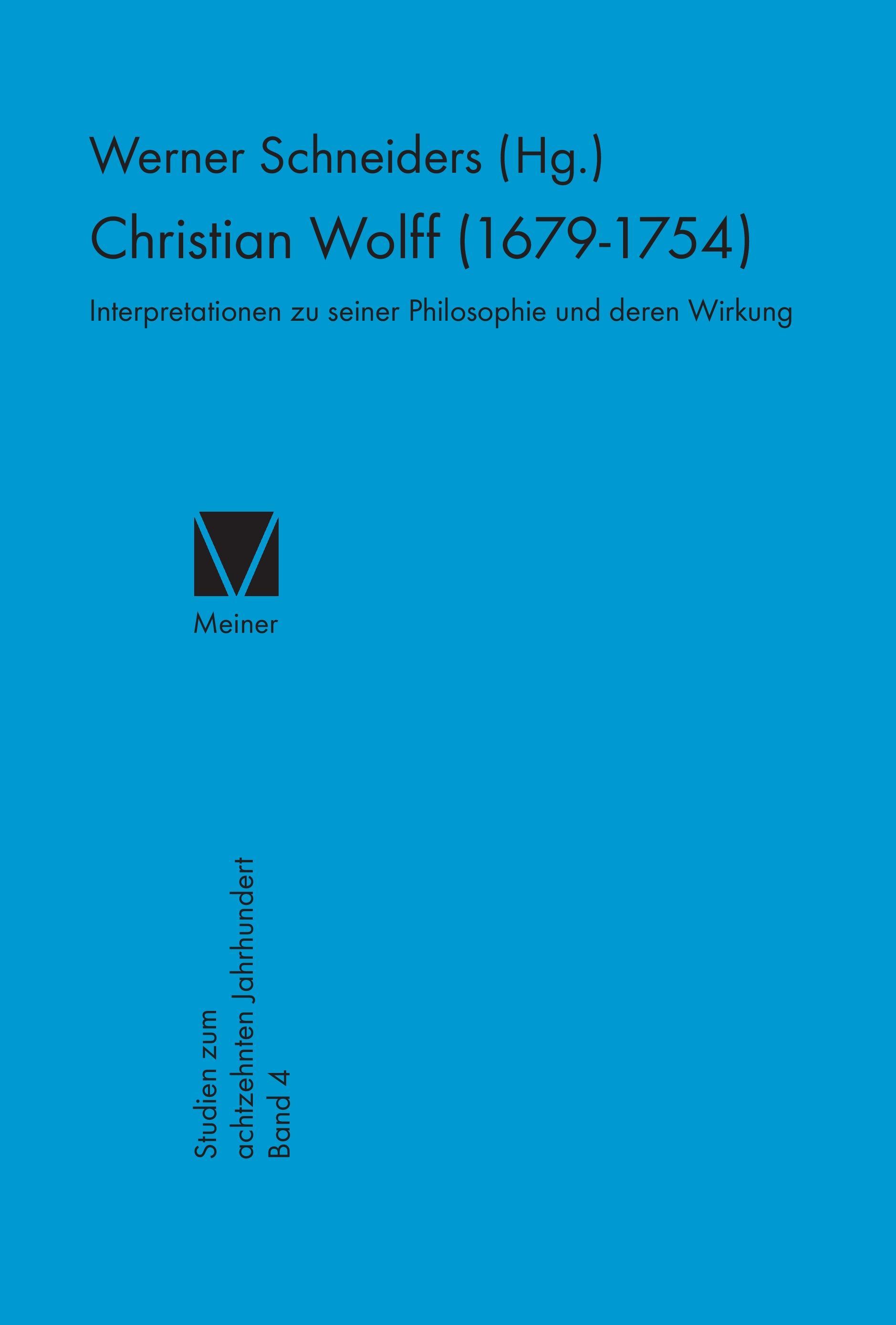 Christian Wolff 1679-1754