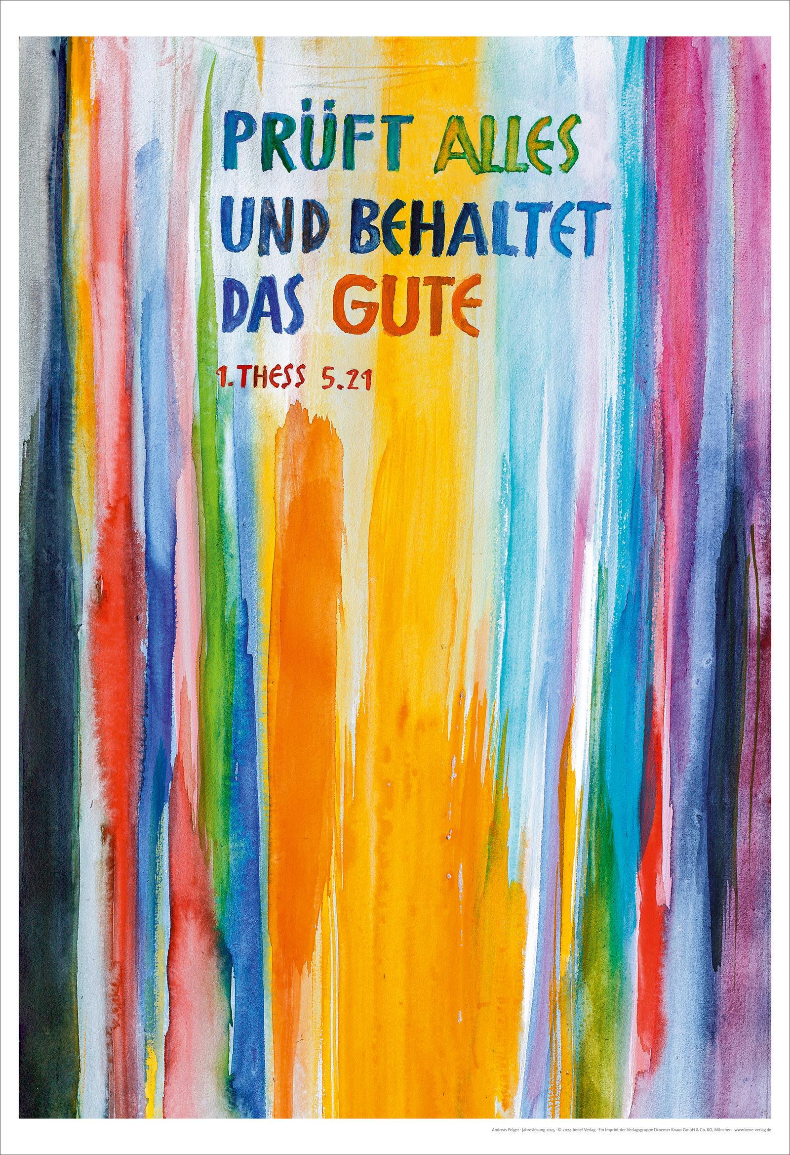 Jahreslosung Felger 2025, Kunstdruck 63 x 92 cm