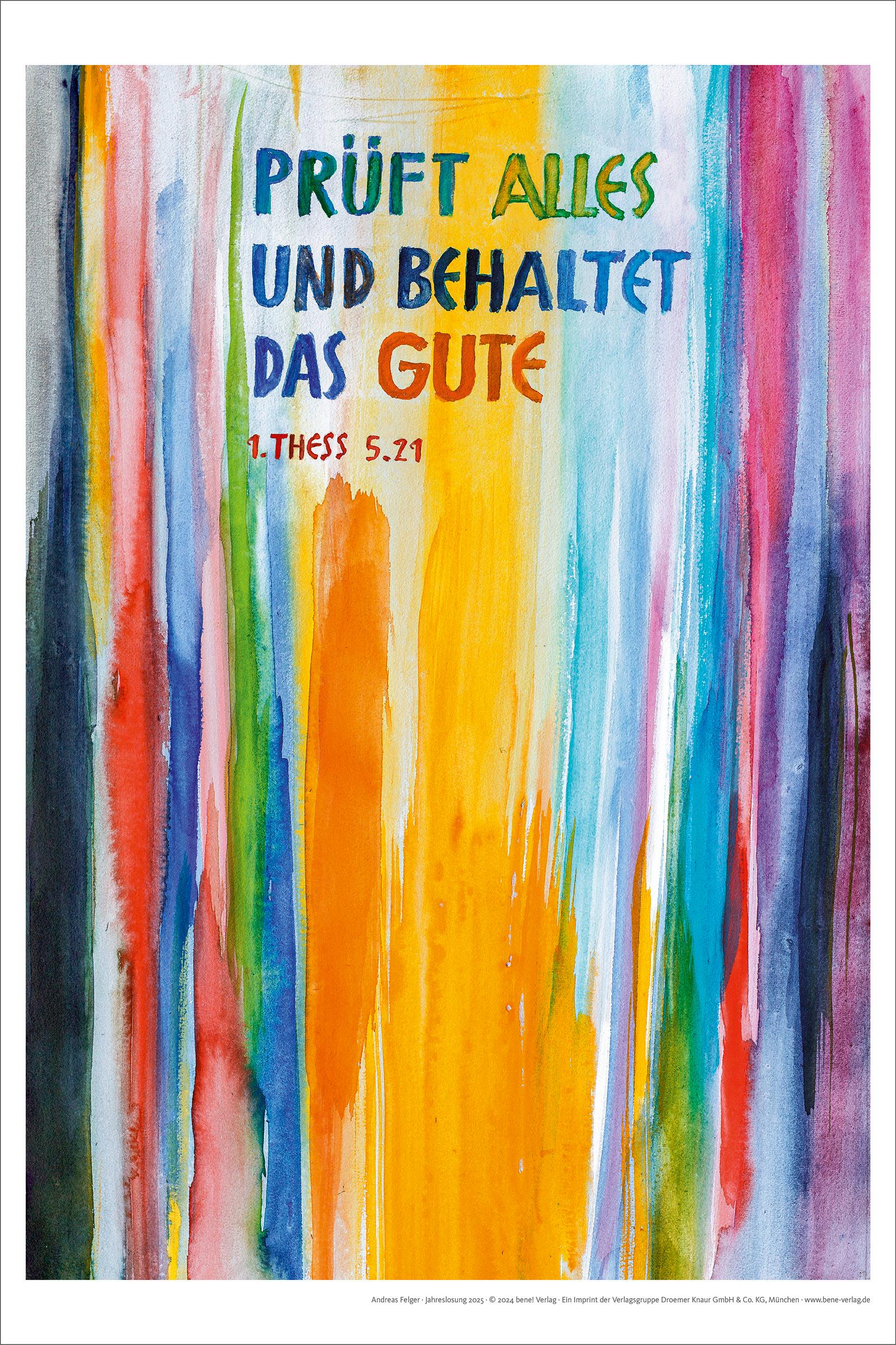 Jahreslosung Felger 2025, Kunstdruck 40 x 60 cm