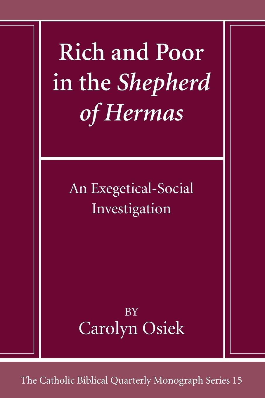 Rich and Poor in the Shepherd of Hermas