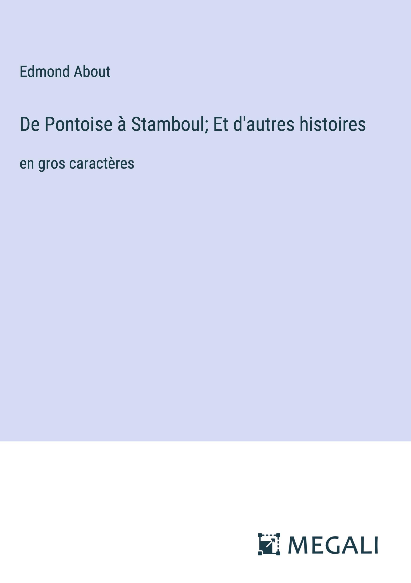 De Pontoise à Stamboul; Et d'autres histoires