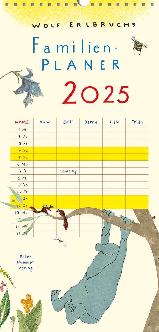 Wolf Erlbruchs Familienplaner 2025