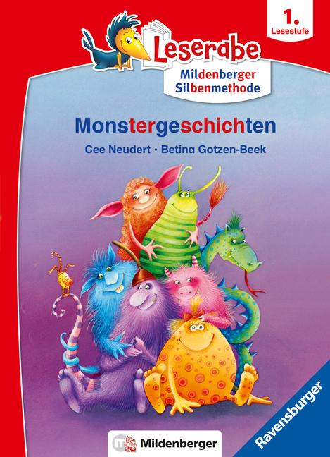 Monstergeschichten - lesen lernen mit dem Leseraben - Erstlesebuch - Kinderbuch ab 6 Jahren mit Silbengeschichten zum Lesenlernen (Leserabe 1. Klasse mit Mildenberger Silbenmethode)