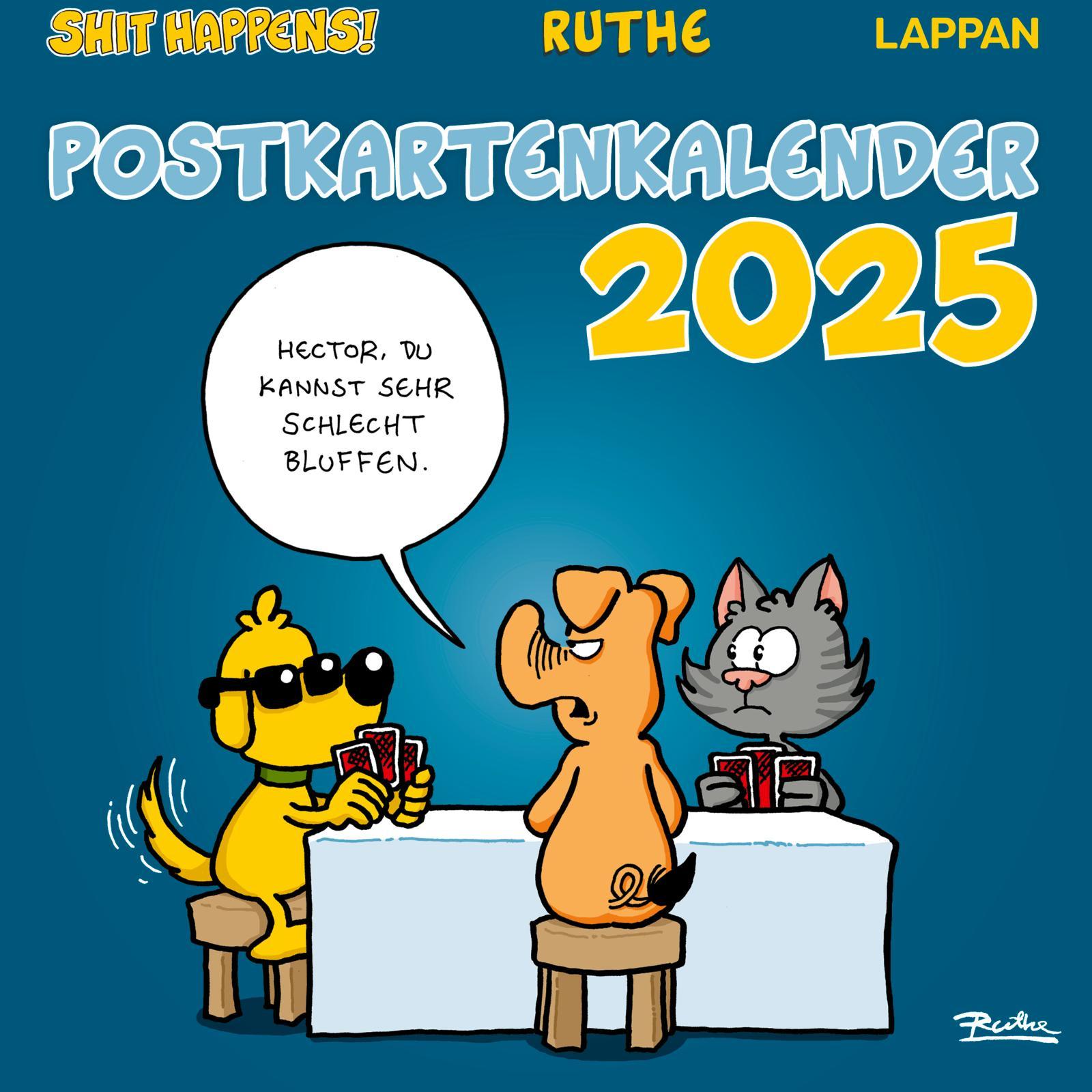 Shit happens! Postkartenkalender 2025