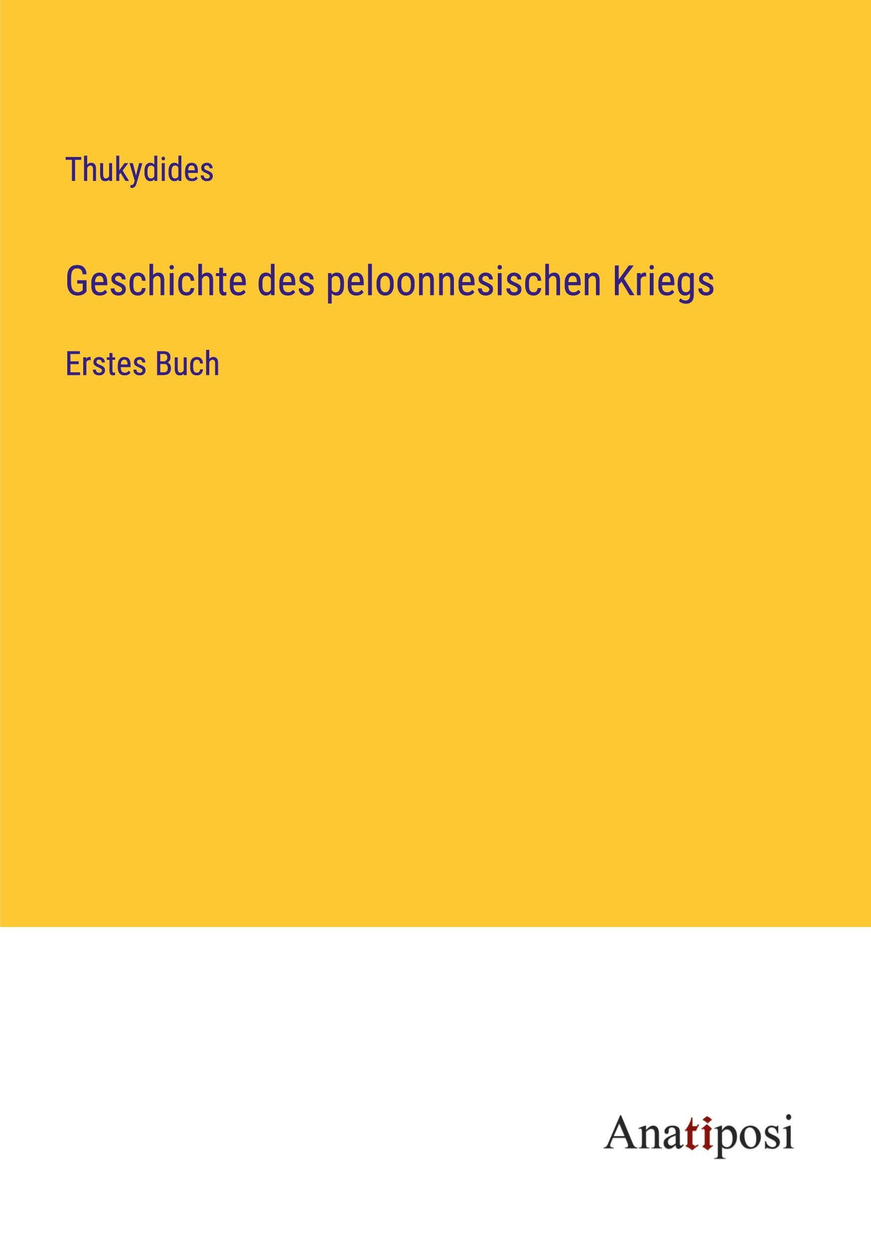 Geschichte des peloonnesischen Kriegs