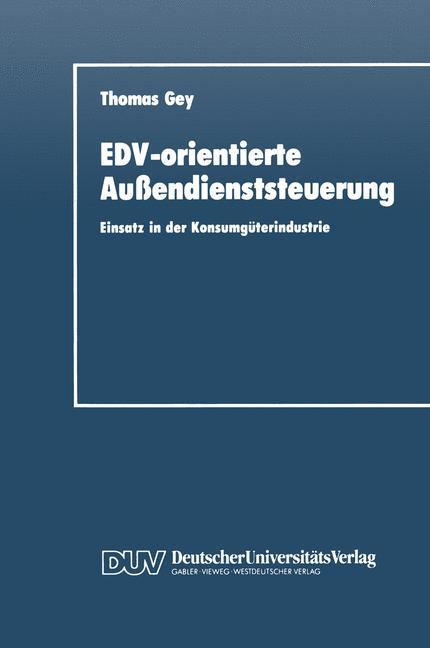 EDV-orientierte Außendienststeuerung