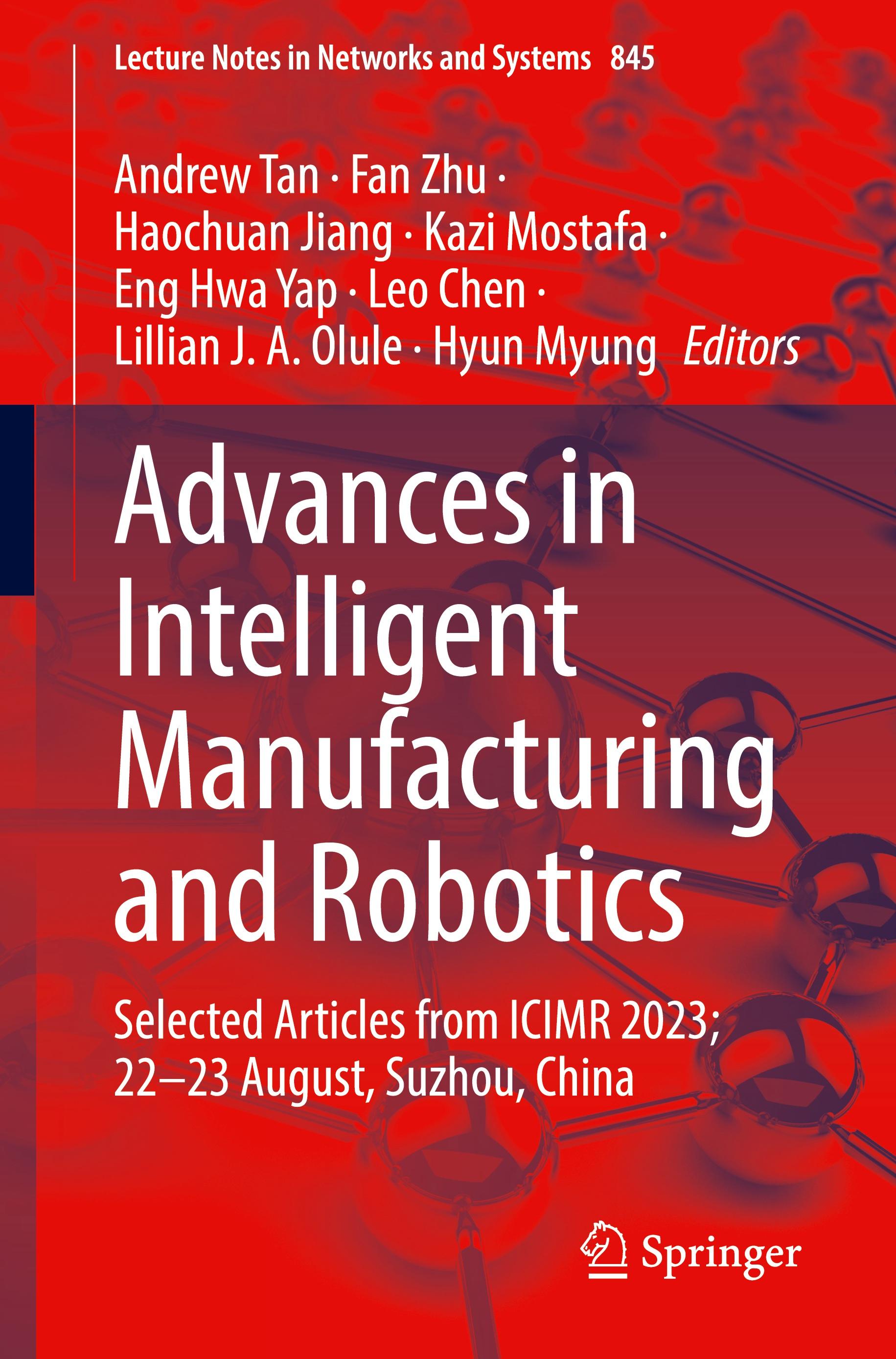 Advances in Intelligent Manufacturing and Robotics