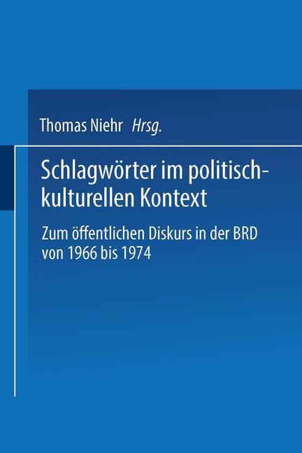 Schlagwörter im politisch-kulturellen Kontext