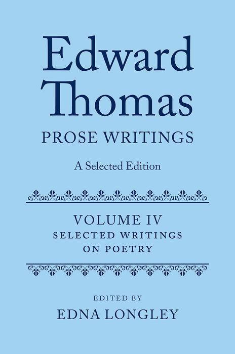 Edward Thomas: Prose Writings: A Selected Edition