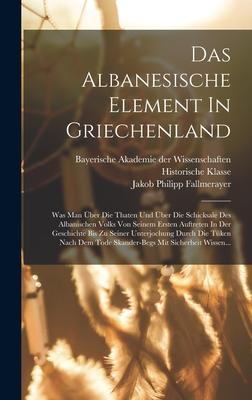 Das Albanesische Element In Griechenland