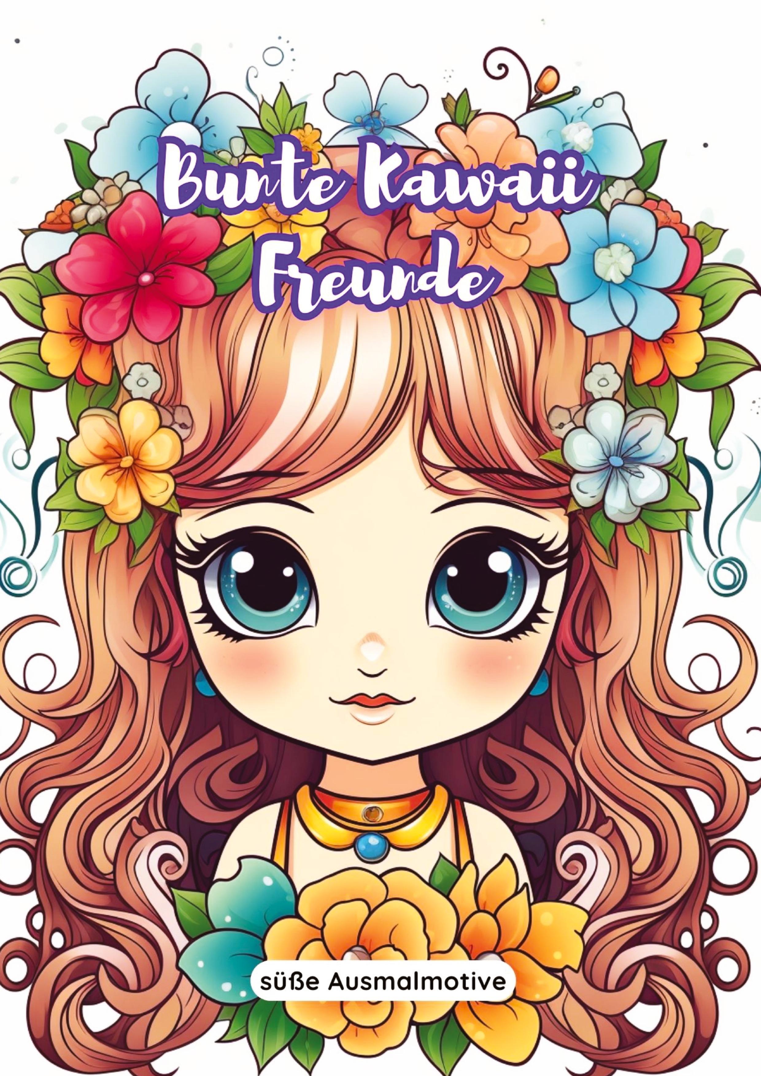 Bunte Kawaii Freunde