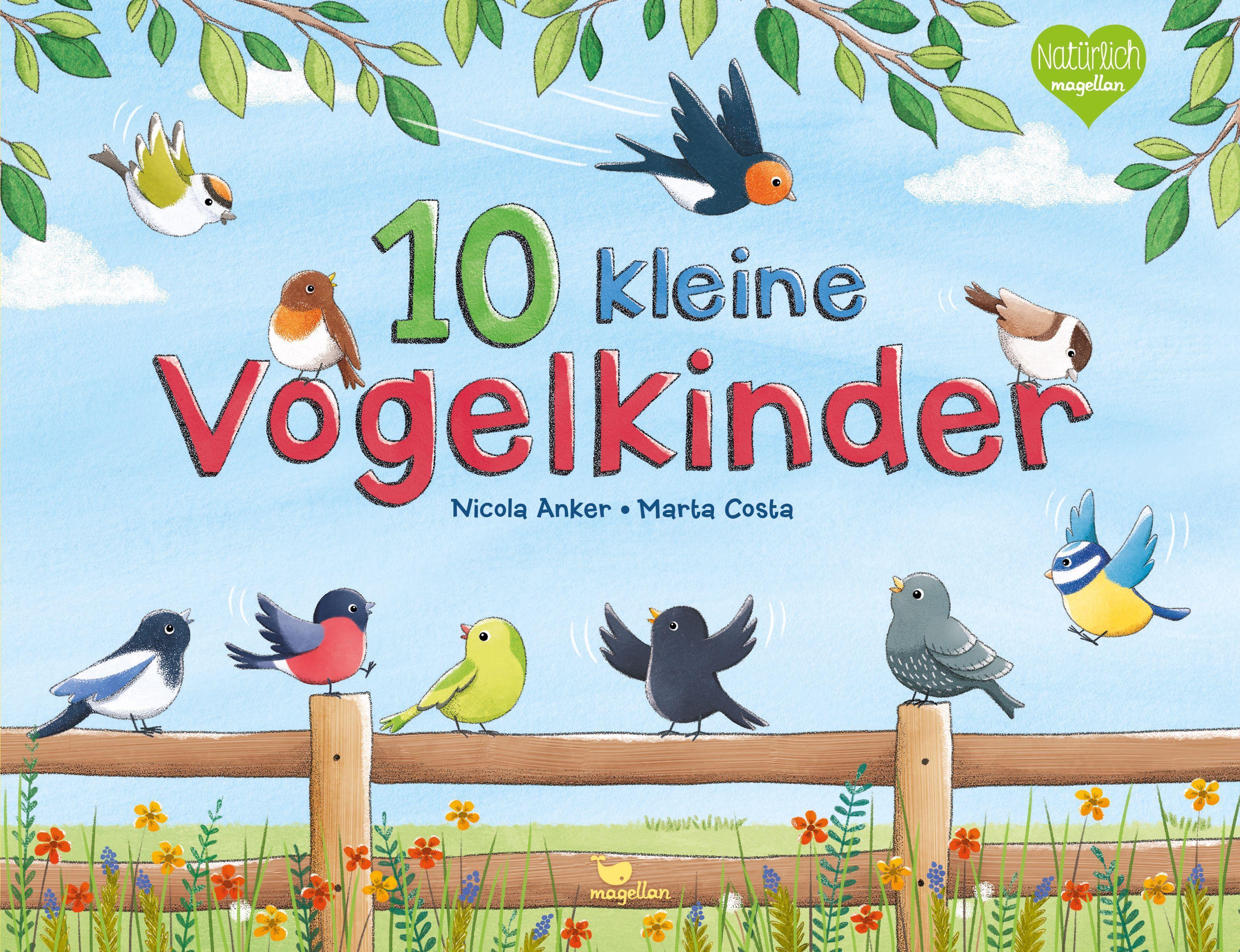 10 kleine Vogelkinder