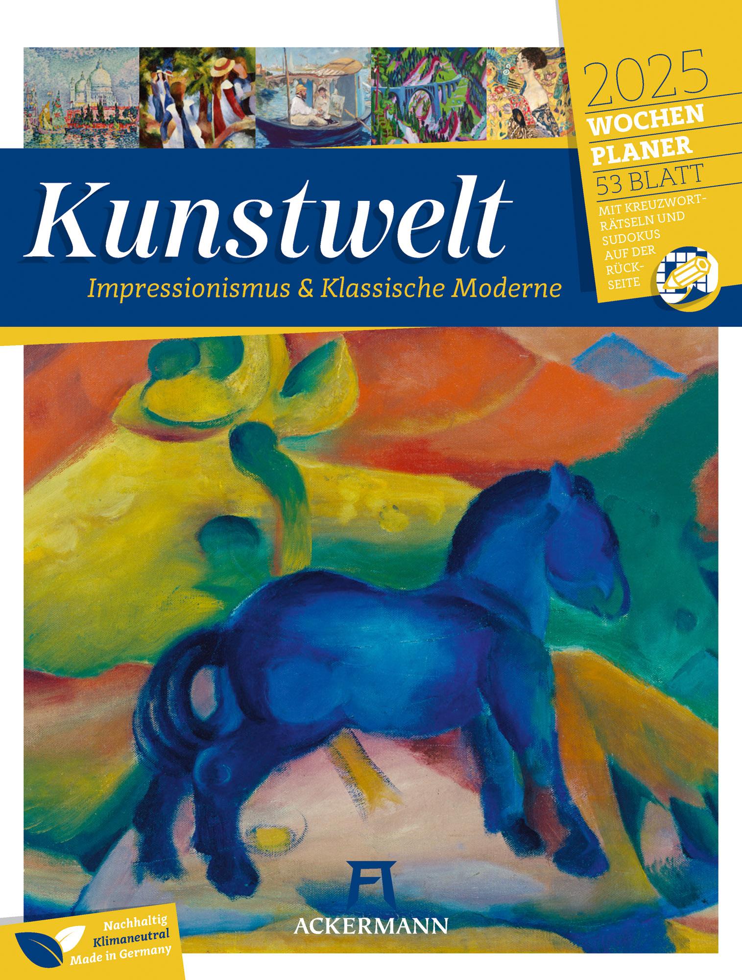 Kunstwelt - Impressionismus und Klassische Moderne - Wochenplaner Kalender 2025